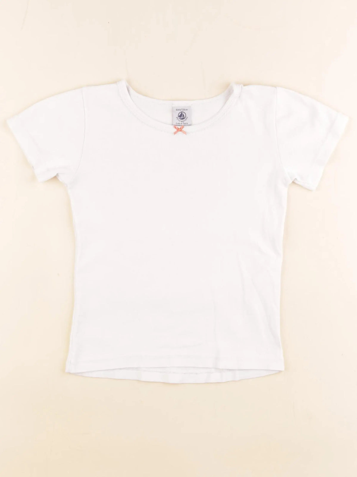Petit Bateau - maillot de corps blanc - 6 ans