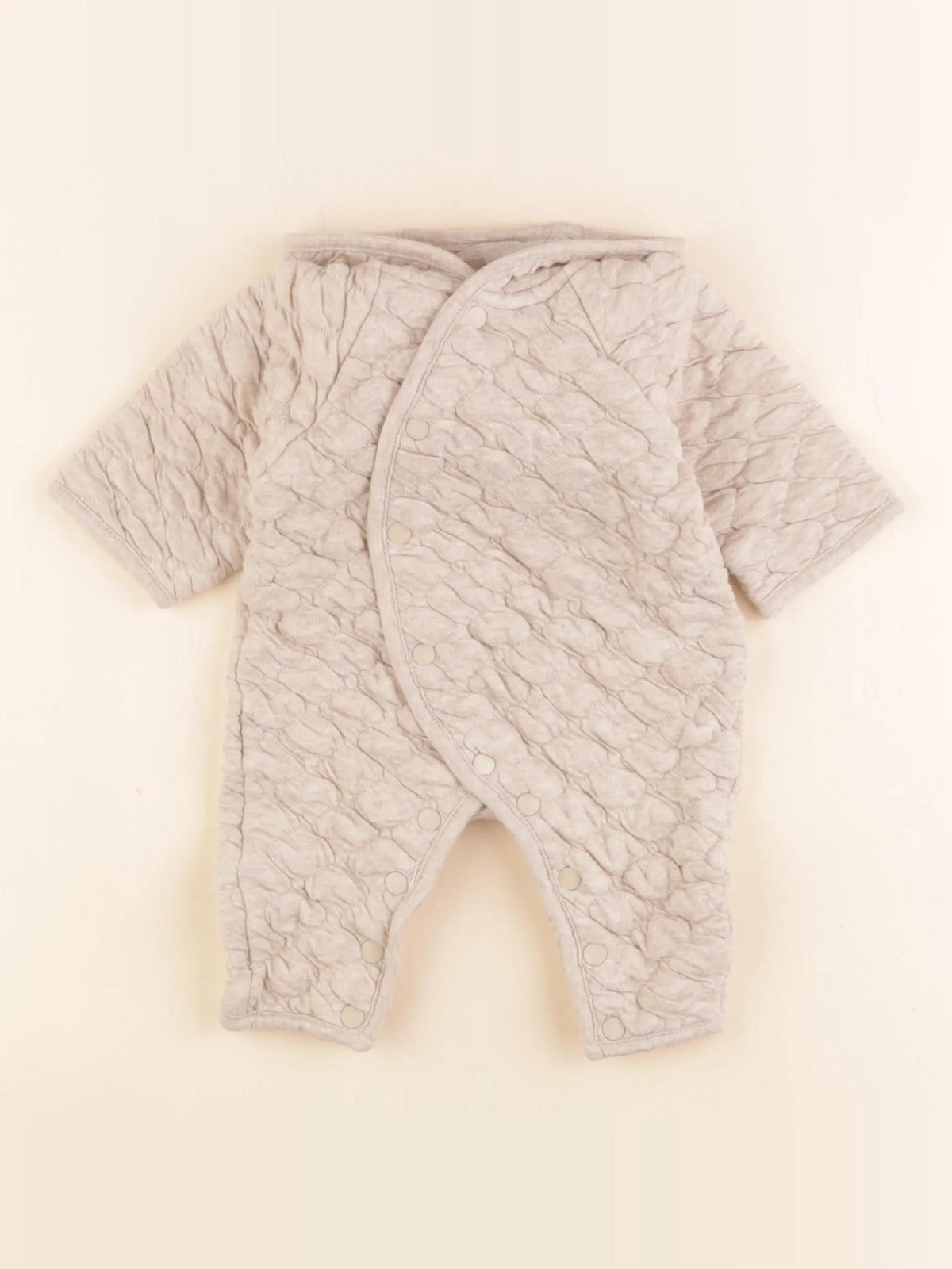 Vertbaudet - combinaison beige - 1 mois