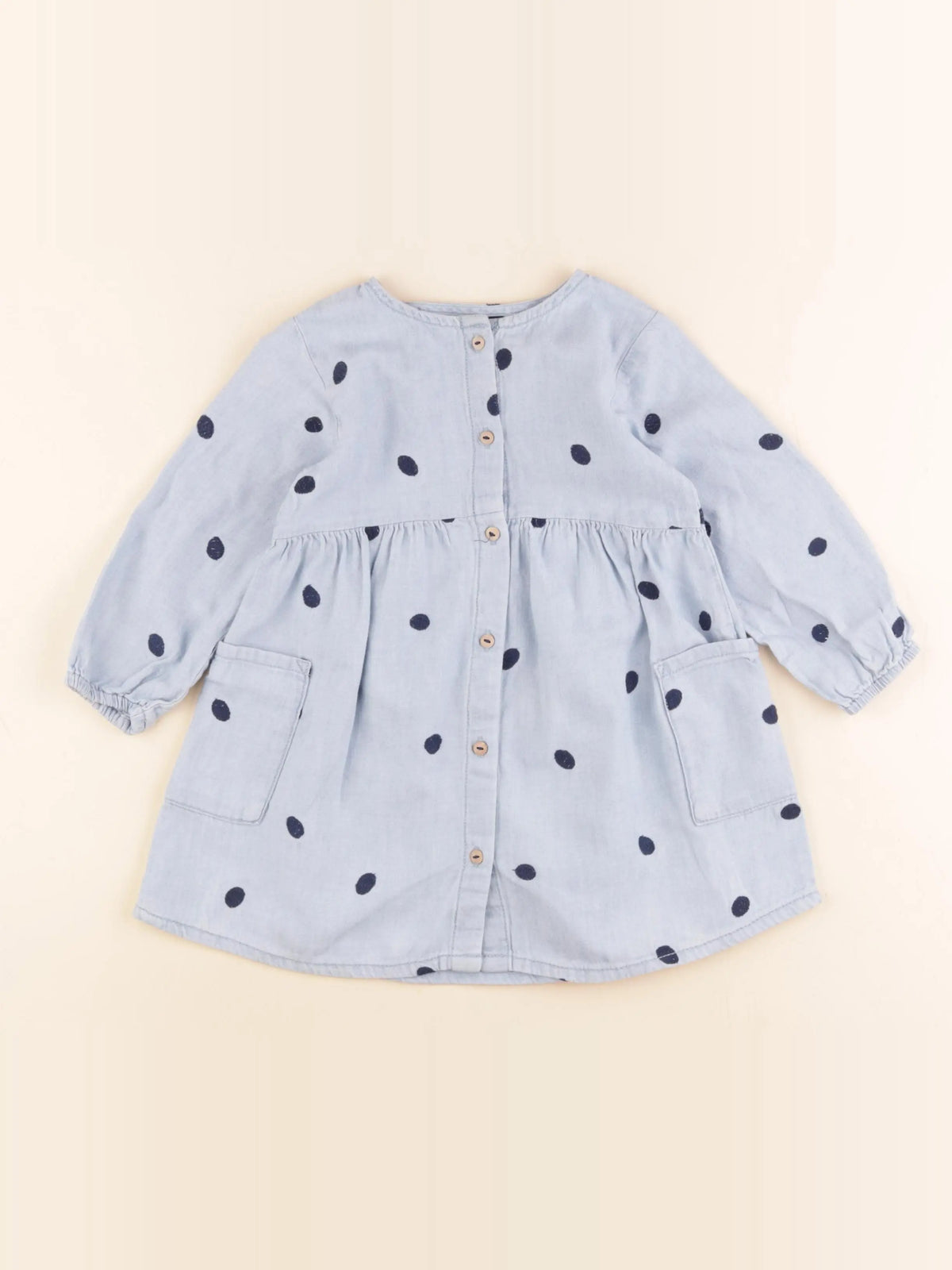 Zara - robe bleu - 18/24 mois