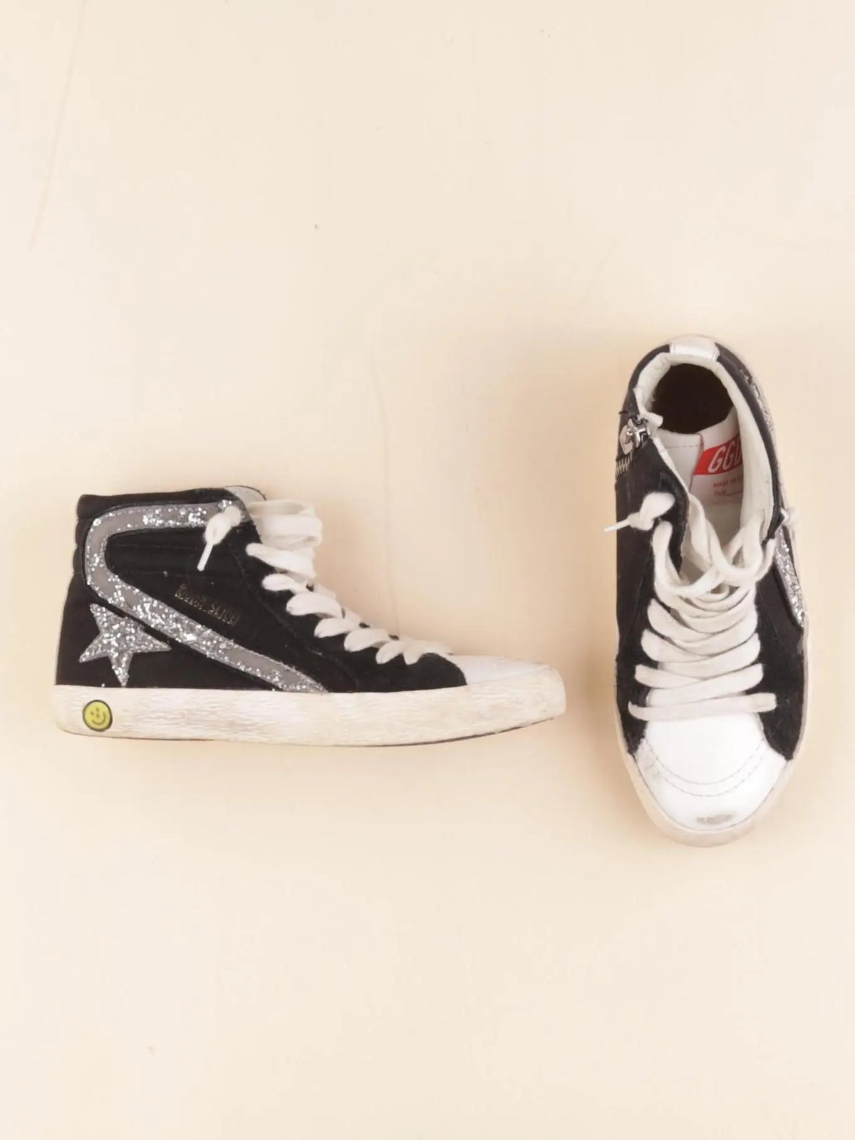 Golden Goose - baskets noir, blanc - pointure 30