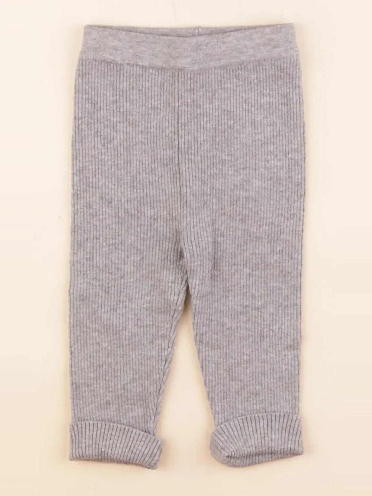 Vertbaudet - legging gris - 12 mois