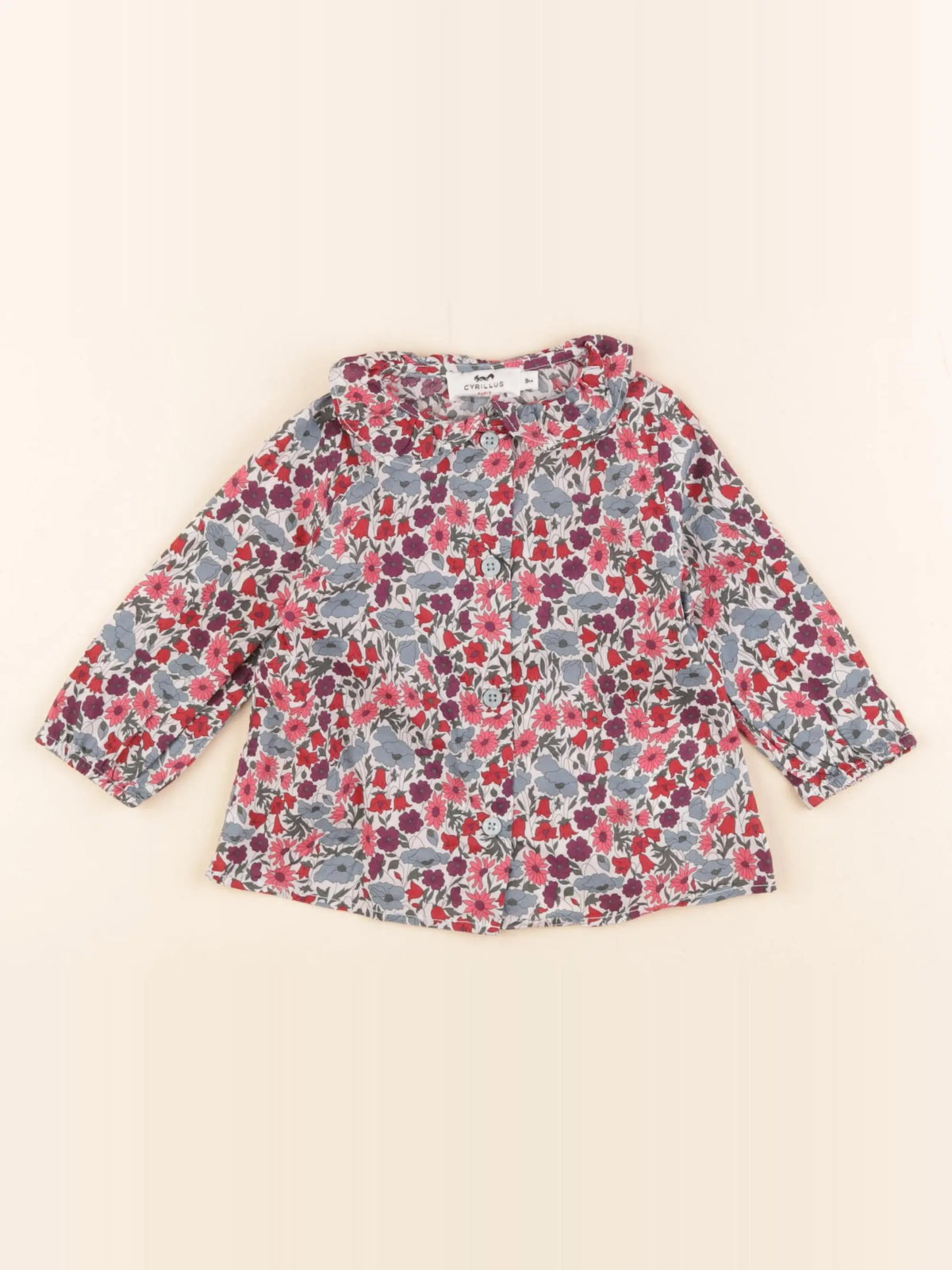 Cyrillus - blouse multicolore - 9 mois