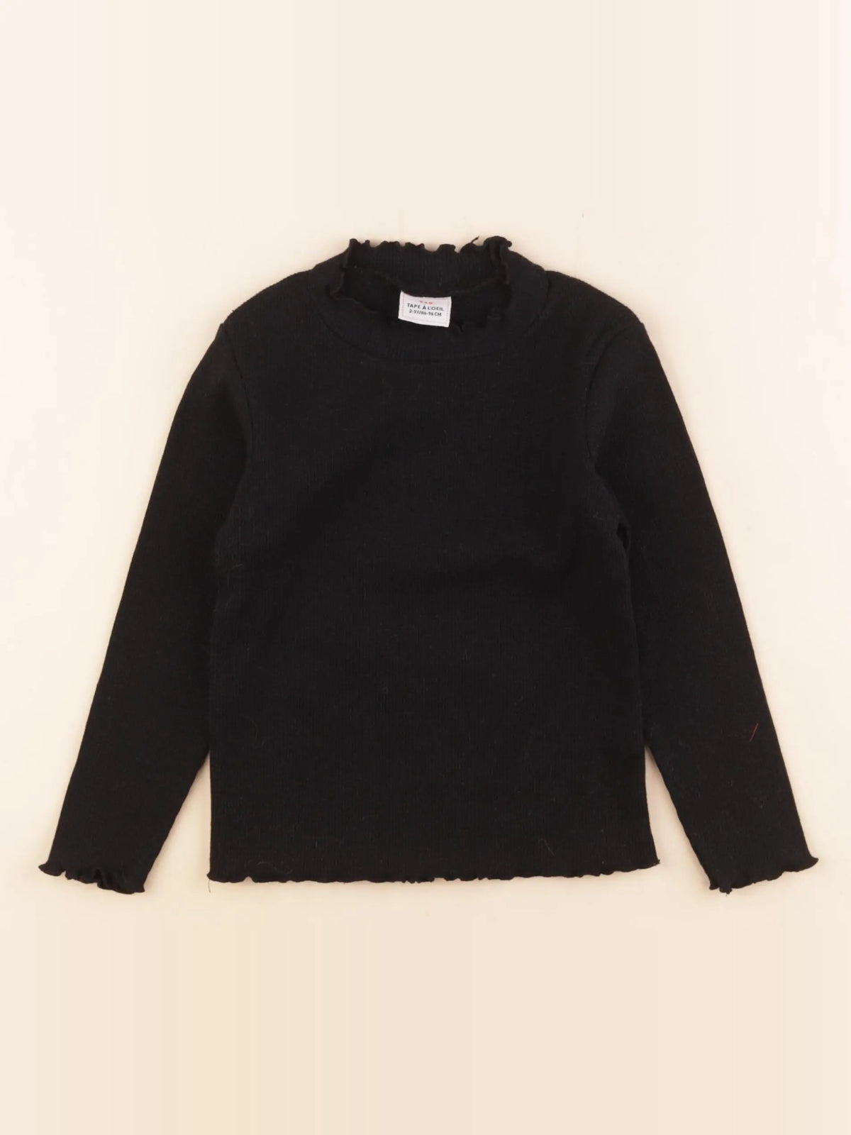 Tape à l'oeil - sous-pull noir - 2/3 ans