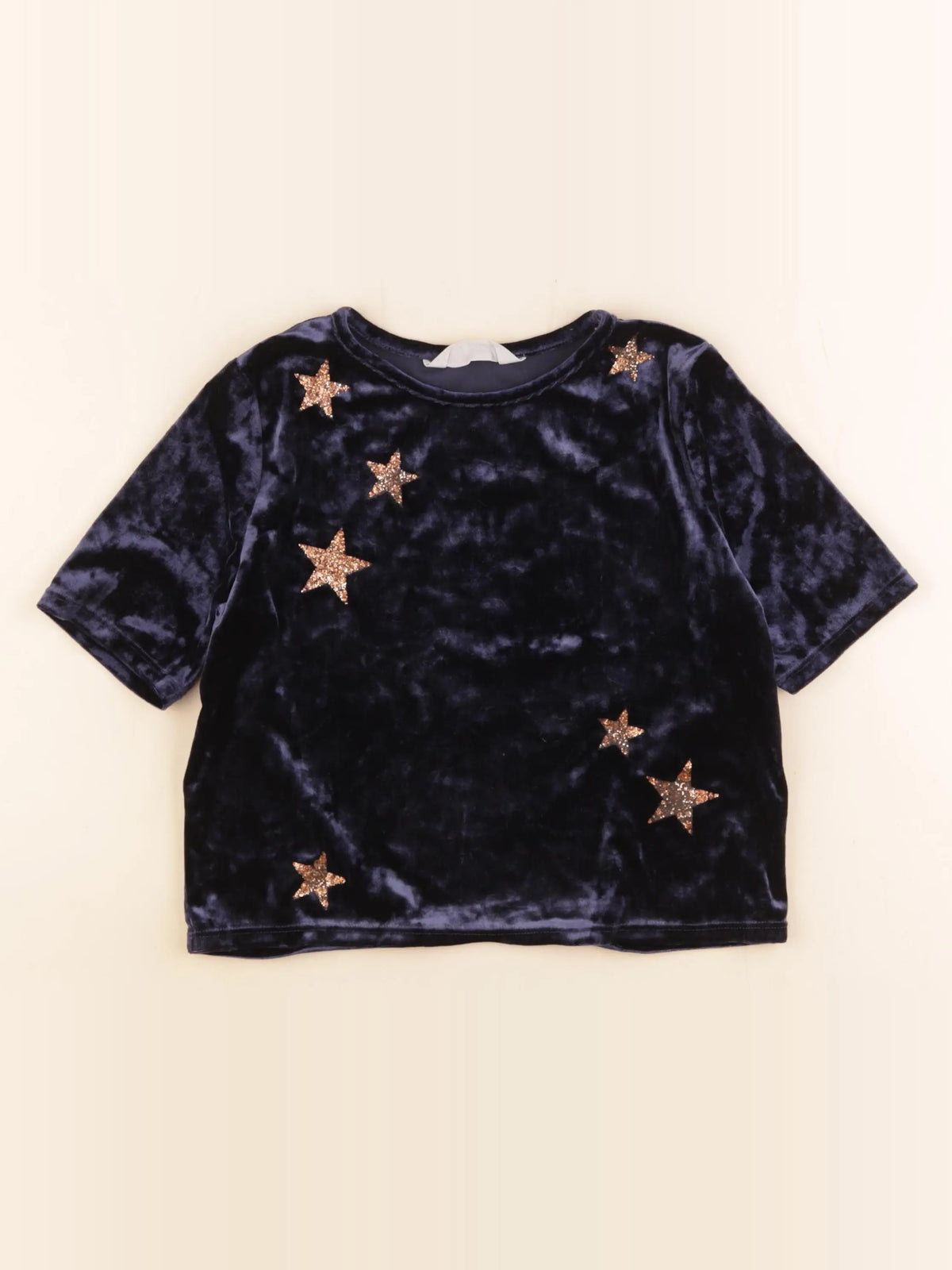 H&M - tee-shirt bleu - 8/10 ans