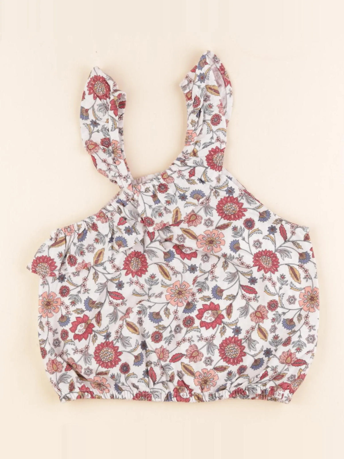 Vertbaudet - blouse blanc, multicolore - 8 ans