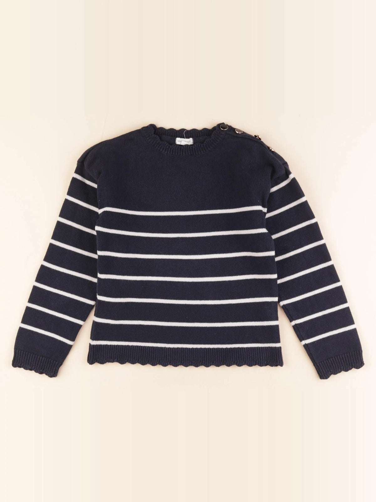 Vertbaudet - pull bleu - 8 ans