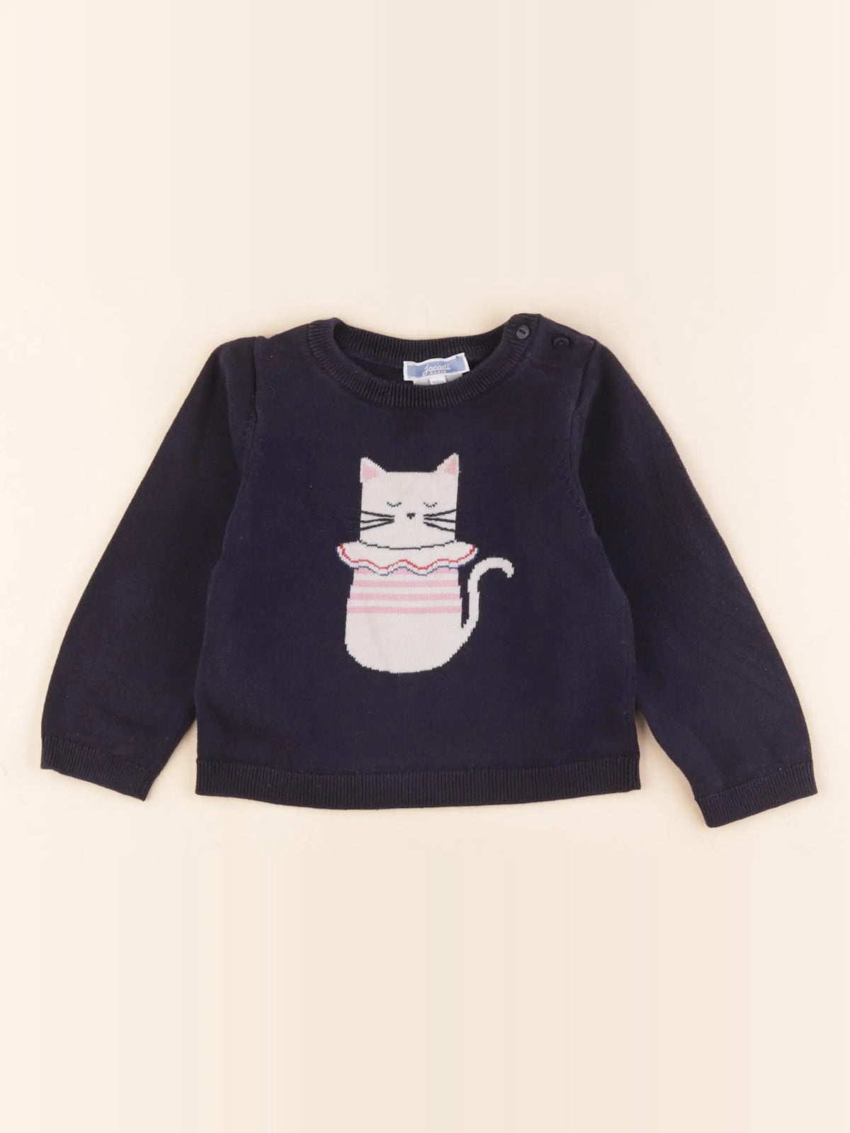 Jacadi - pull bleu - 24 mois