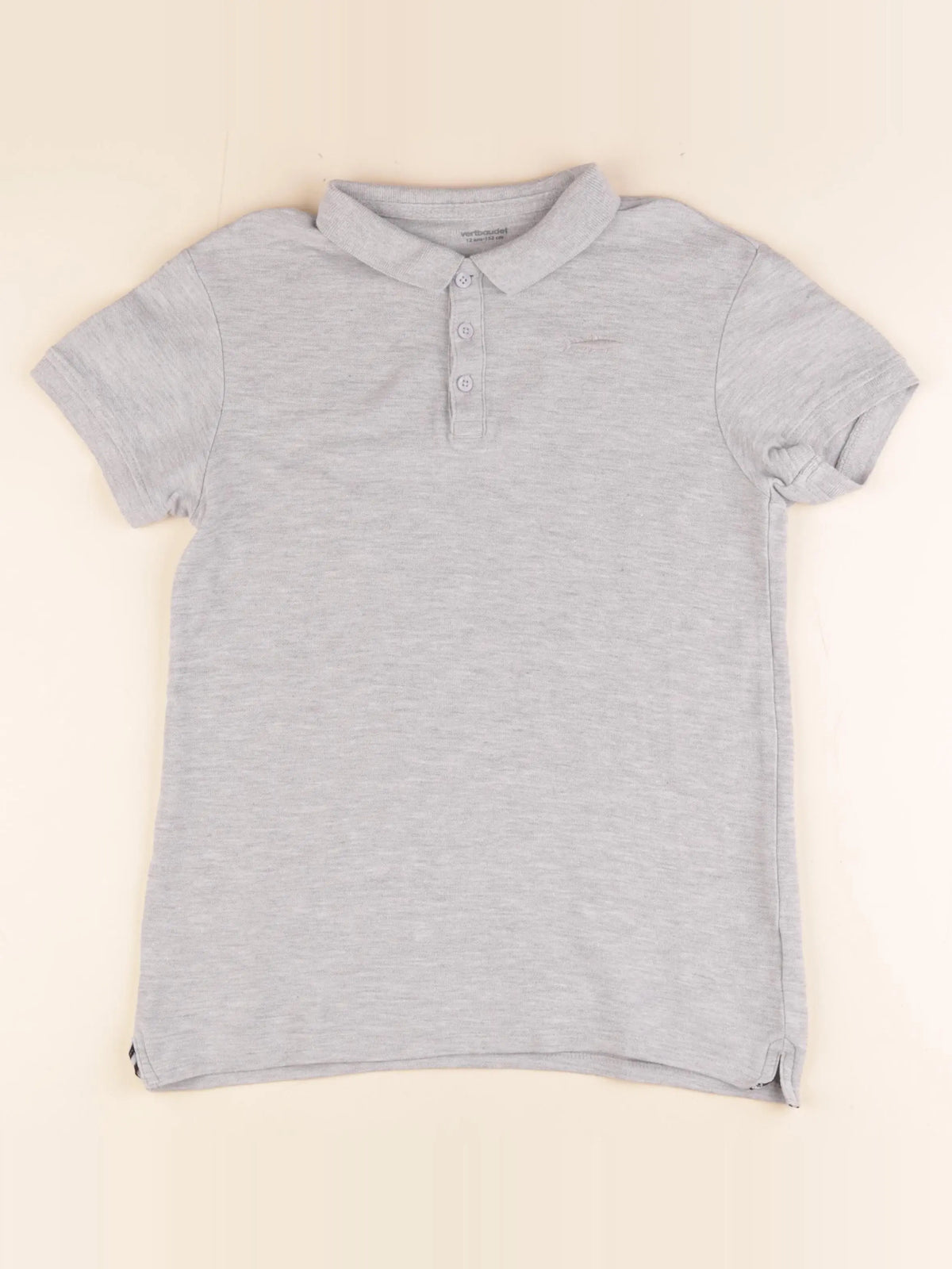 Vertbaudet - polo gris - 12 ans
