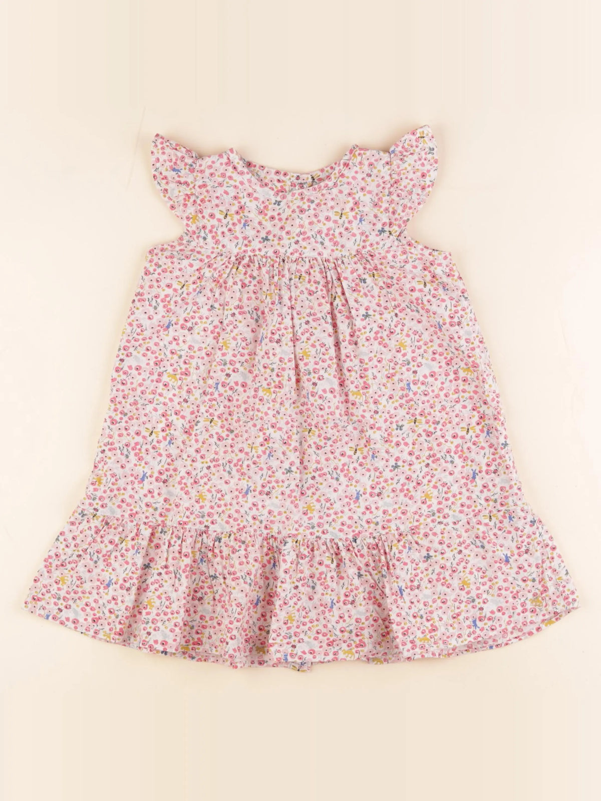Petit Bateau - robe multicolore - 24 mois