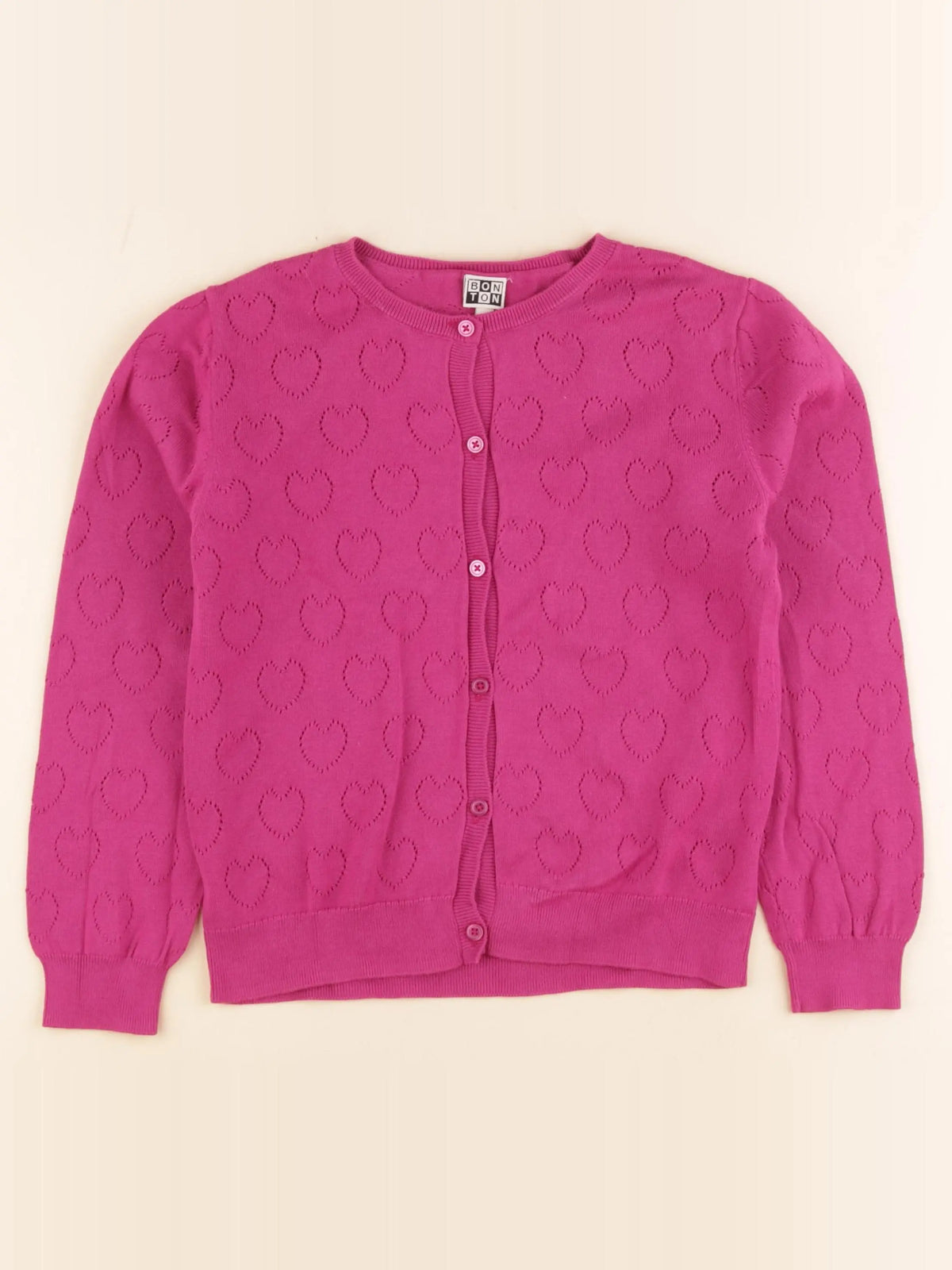 Bonton - gilet rose - 10 ans