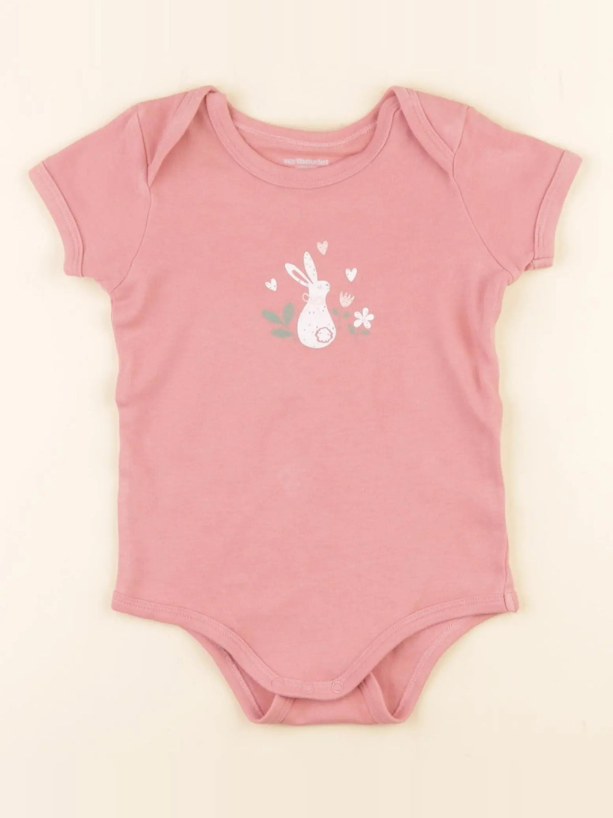 Vertbaudet - body rose - 24 mois