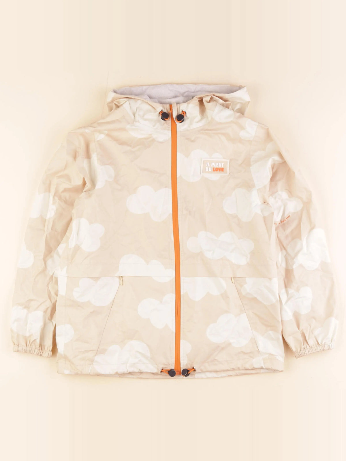 Emoi emoi - coupe-vent beige - 8 ans
