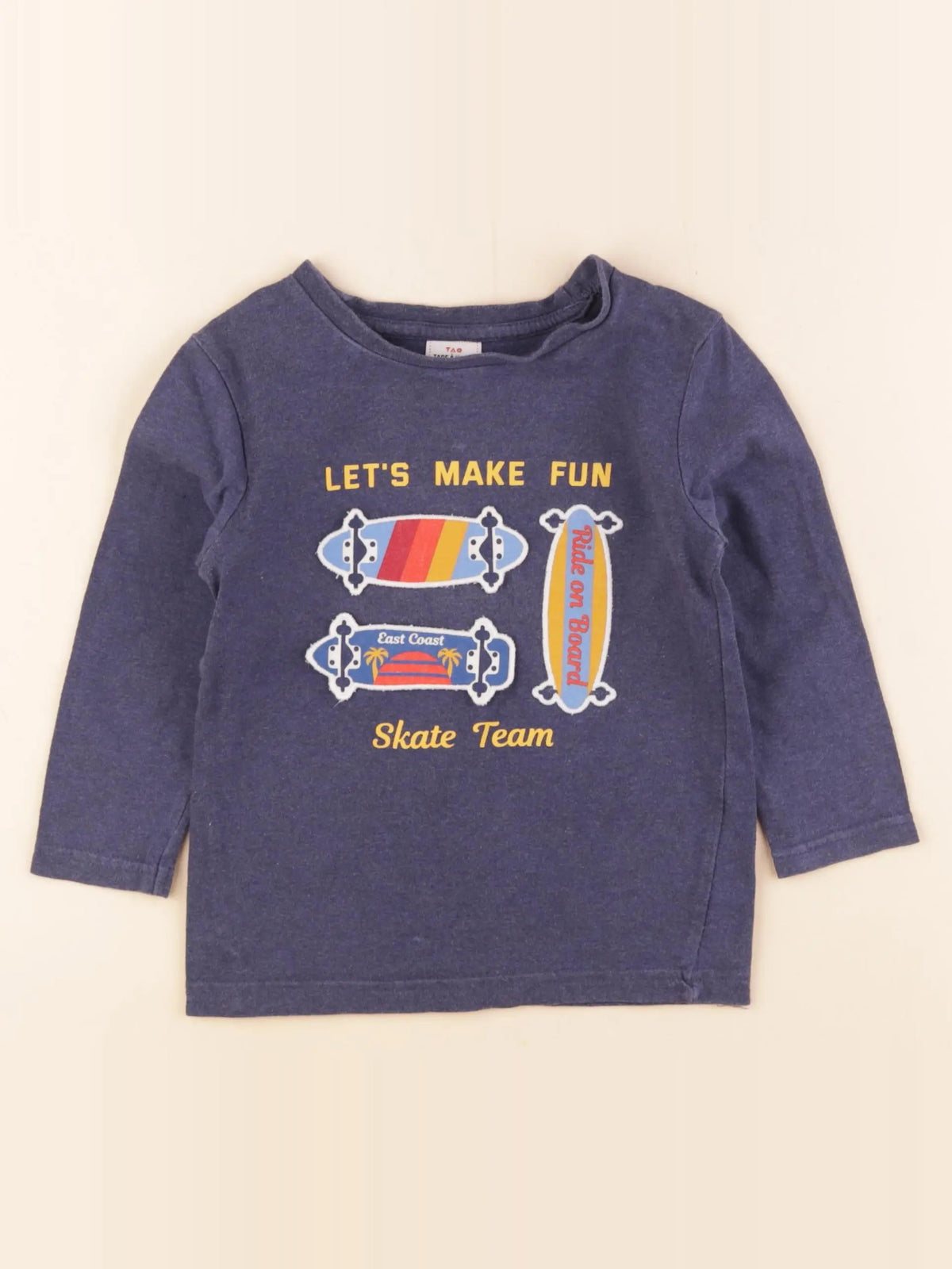 Tape à l'oeil - tee-shirt bleu - 3 ans