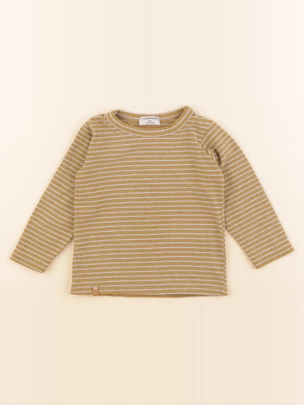 1+ In the family - tee-shirt marron - 24 mois