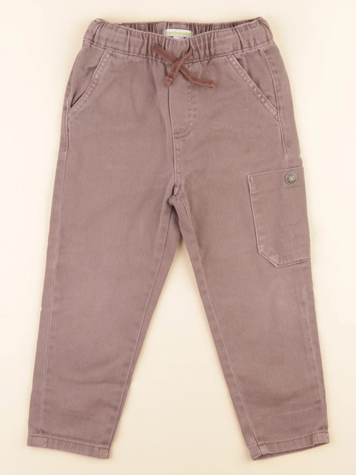 Vertbaudet - pantalon marron - 4 ans