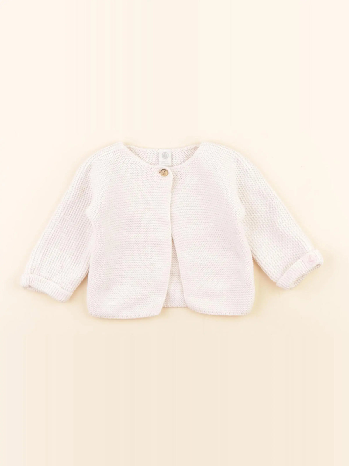 Petit Bateau - gilet rose - 12 mois