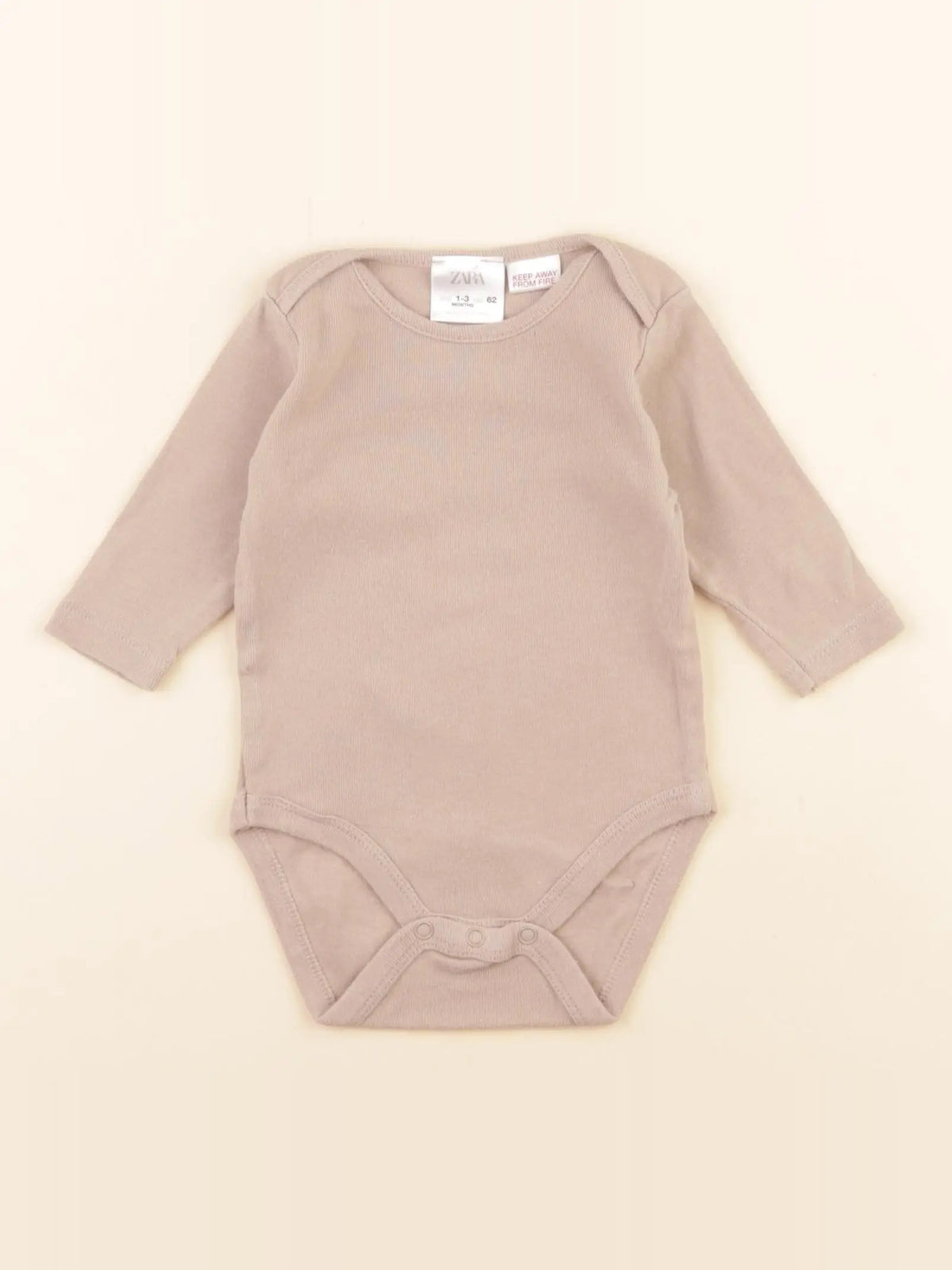 Zara - body marron - 1/3 mois