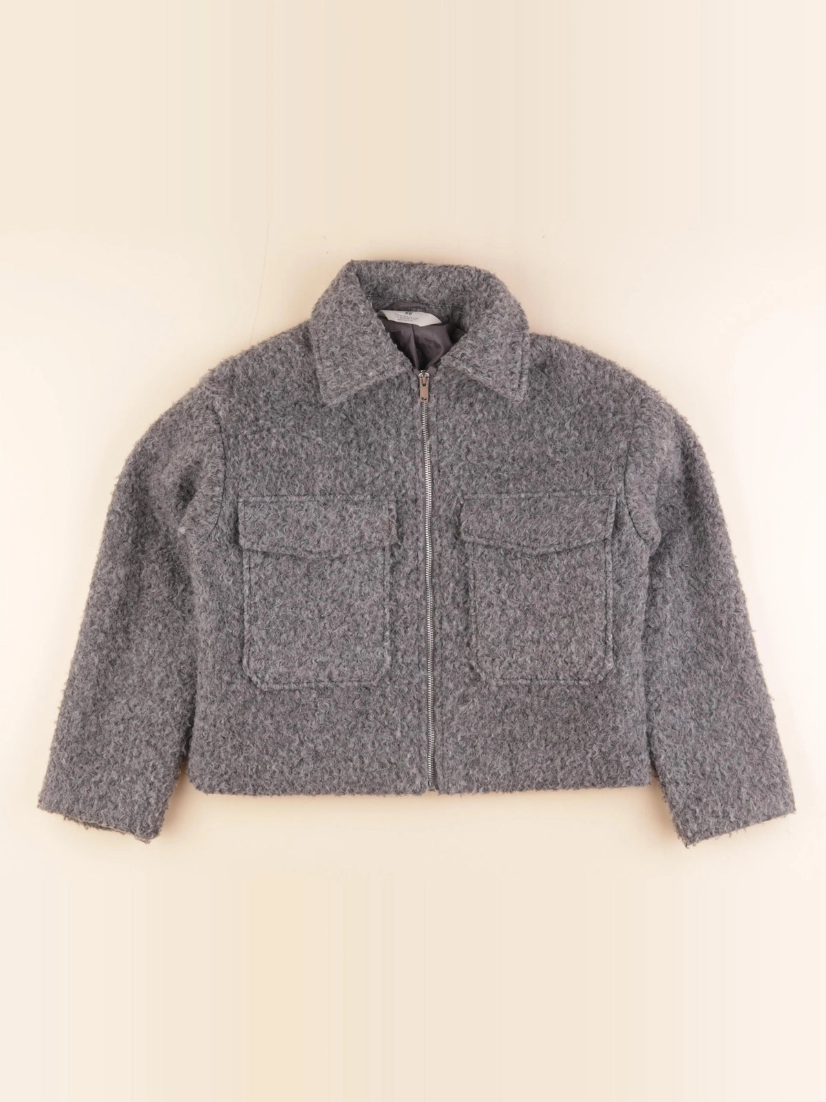 H&M - veste gris - 11/12 ans