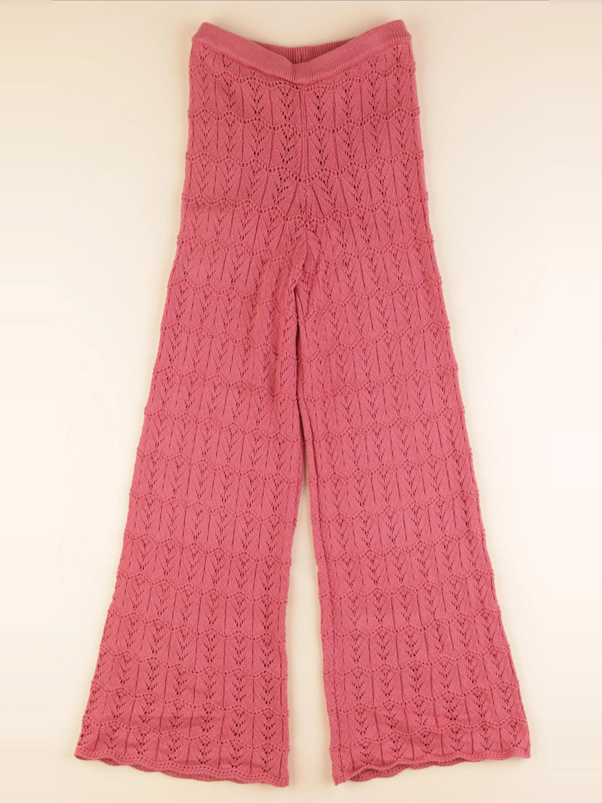Mango - pantalon doublé rose - 11/12 ans