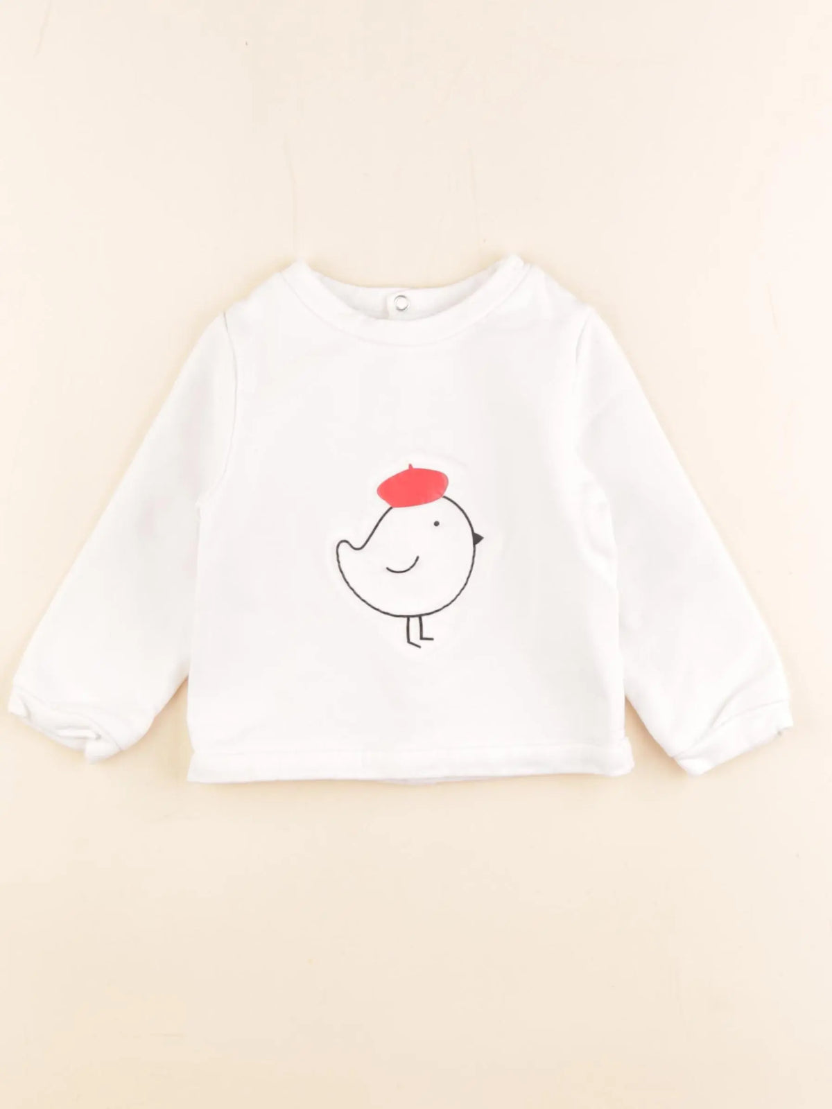 Jacadi - sweat blanc - 18 mois