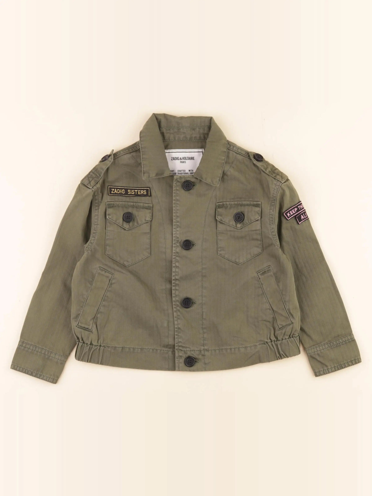 Zadig & Voltaire - veste vert - 6 ans