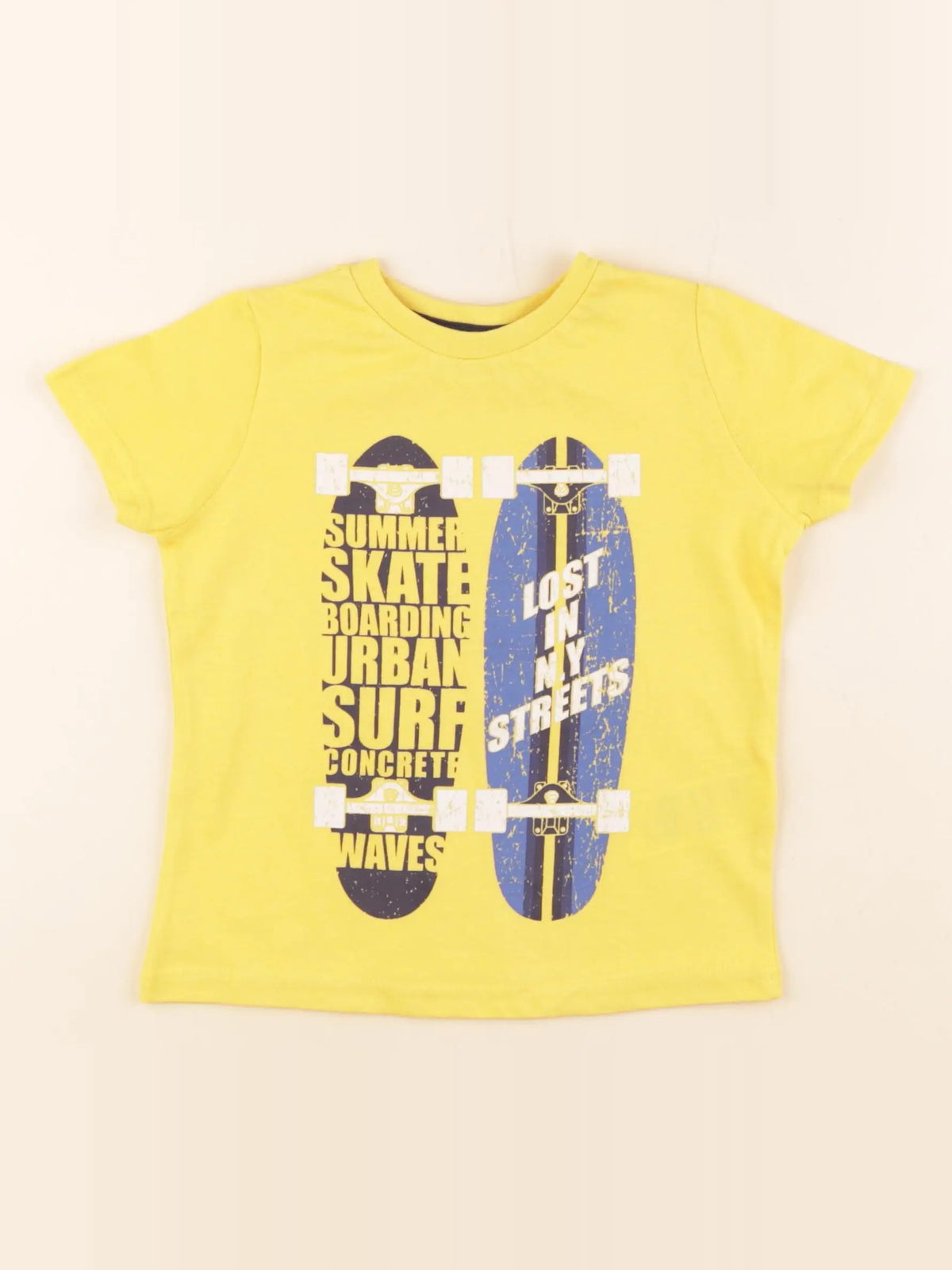 Vertbaudet - tee-shirt jaune - 2 ans