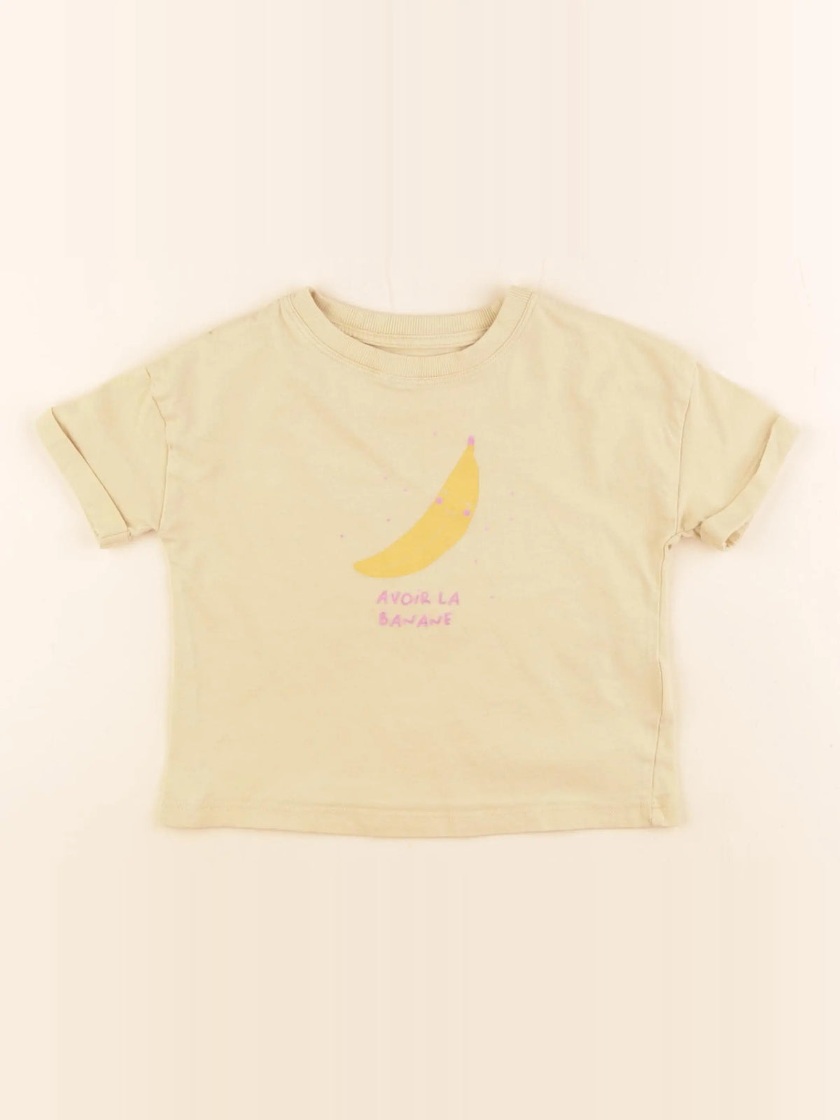 Vertbaudet - tee-shirt jaune - 4 ans