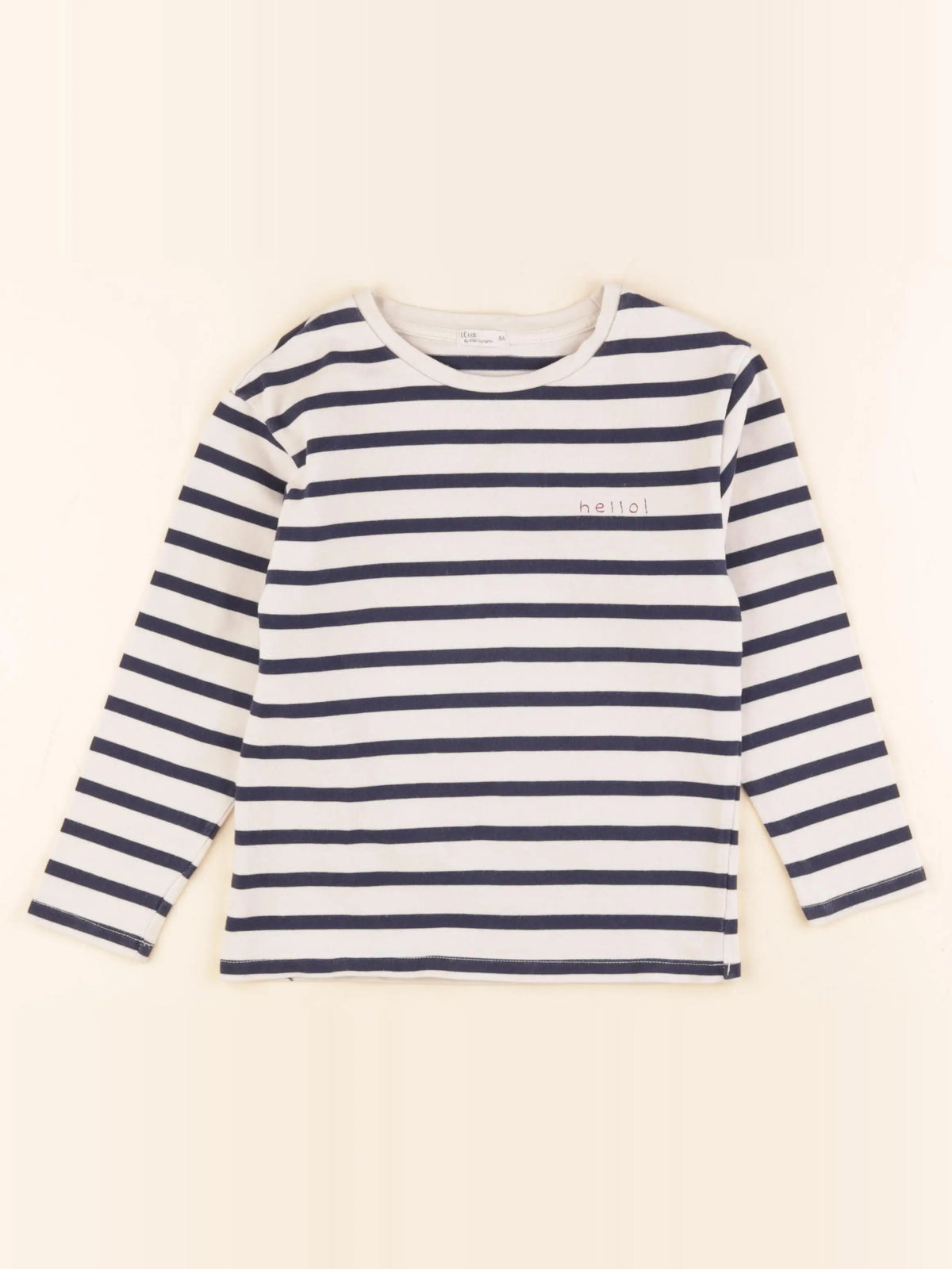 Little Cigogne - tee-shirt beige, bleu - 8 ans