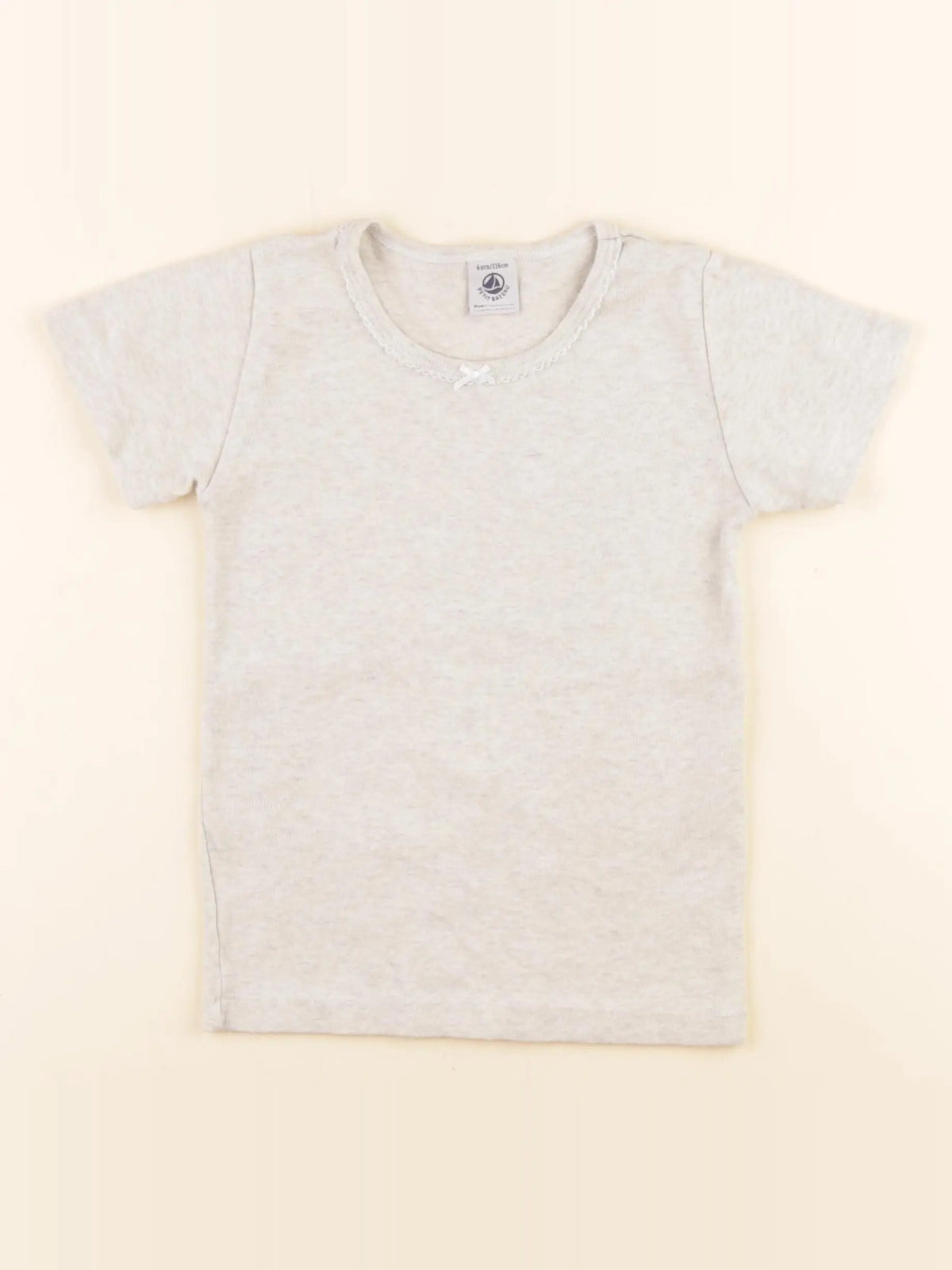 Petit Bateau - maillot de corps beige - 6 ans