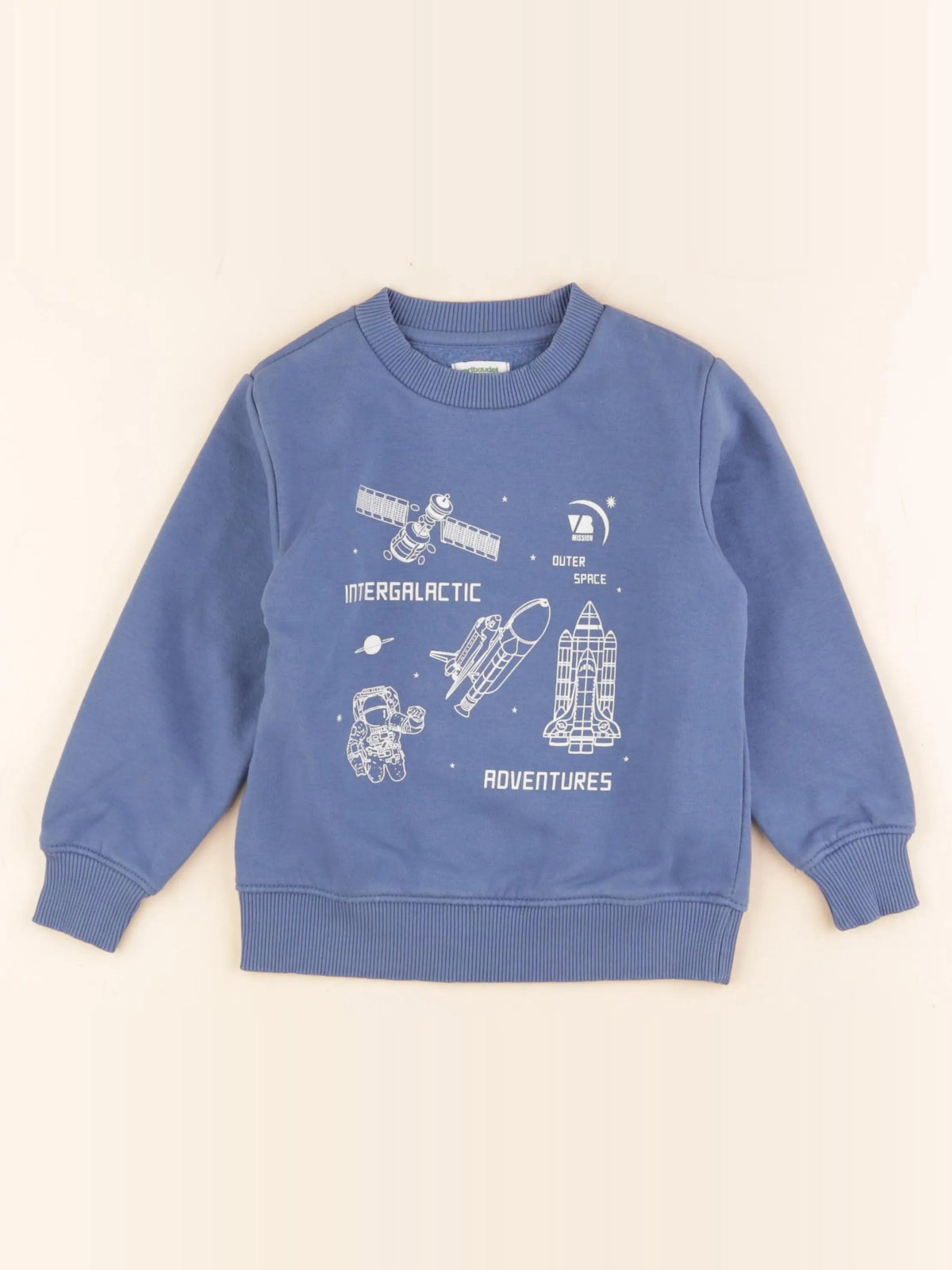 Vertbaudet - sweat bleu - 5 ans