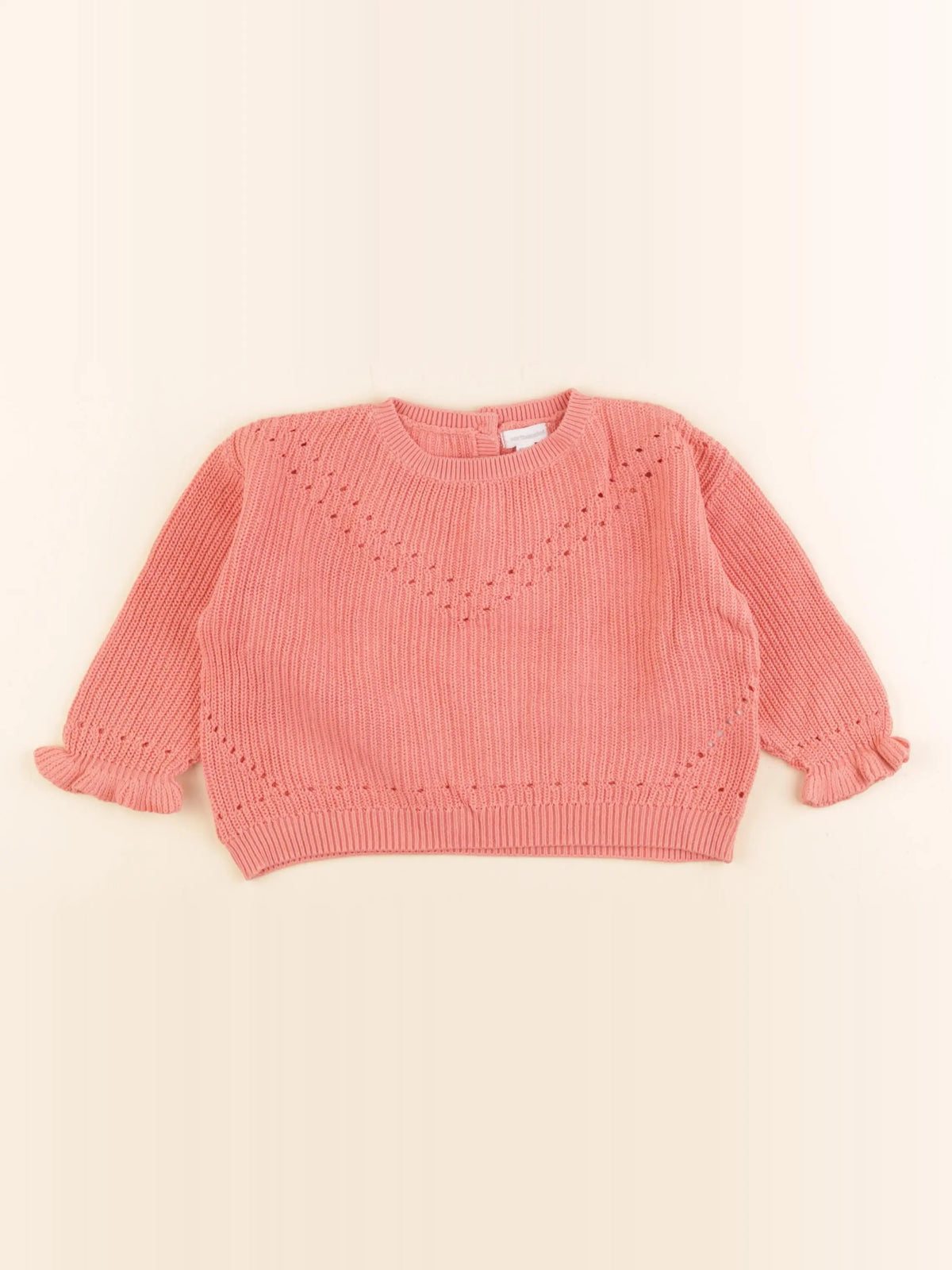 Vertbaudet - pull rose - 18 mois