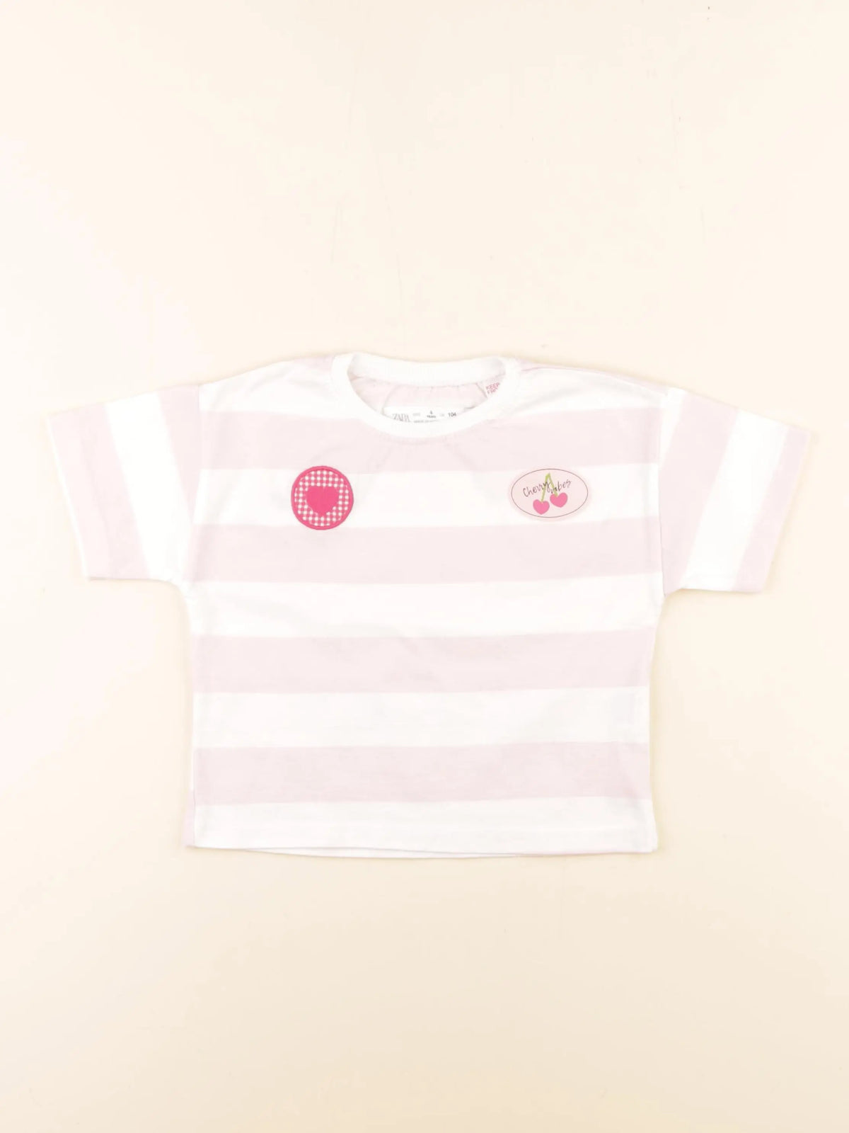 Zara - tee-shirt imprimé au dos rose - 4 ans