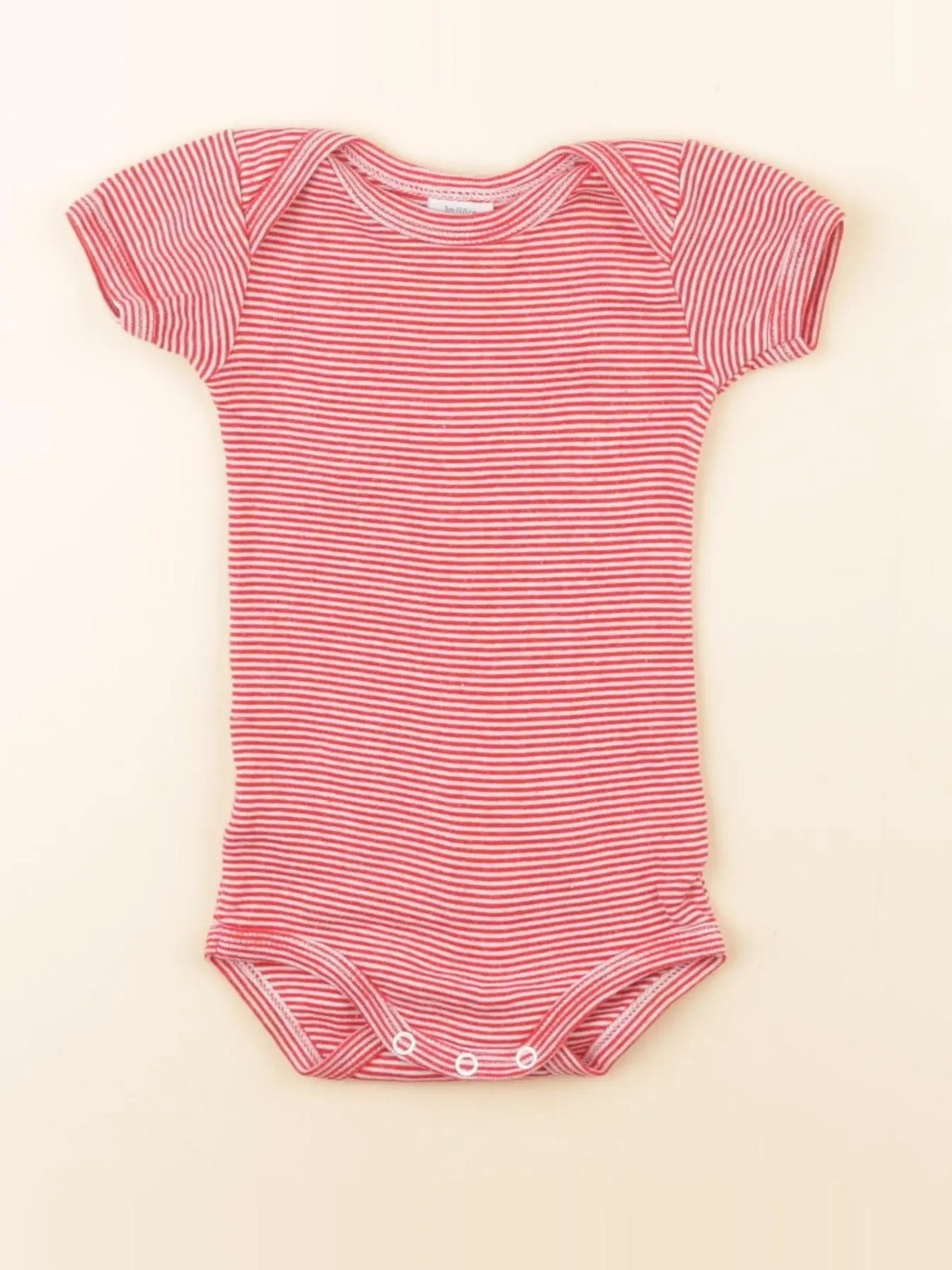 Petit Bateau - body rouge - 3 mois