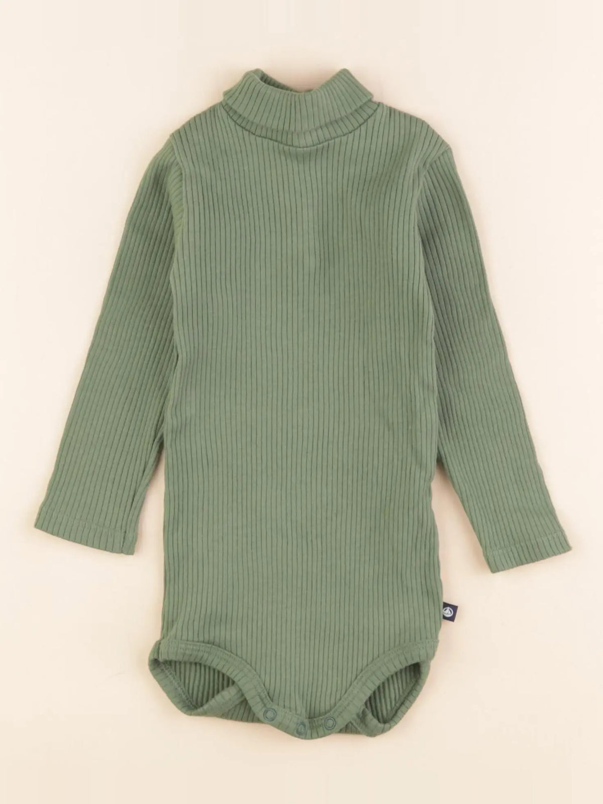 Petit Bateau - body à col vert - 12 mois
