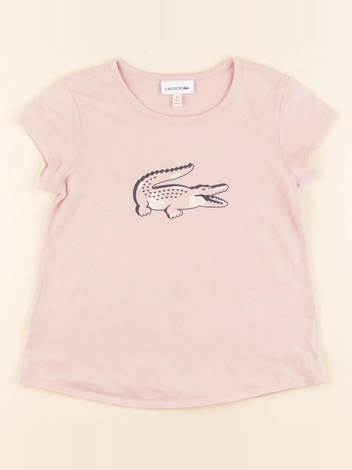 Lacoste - tee-shirt rose - 5 ans