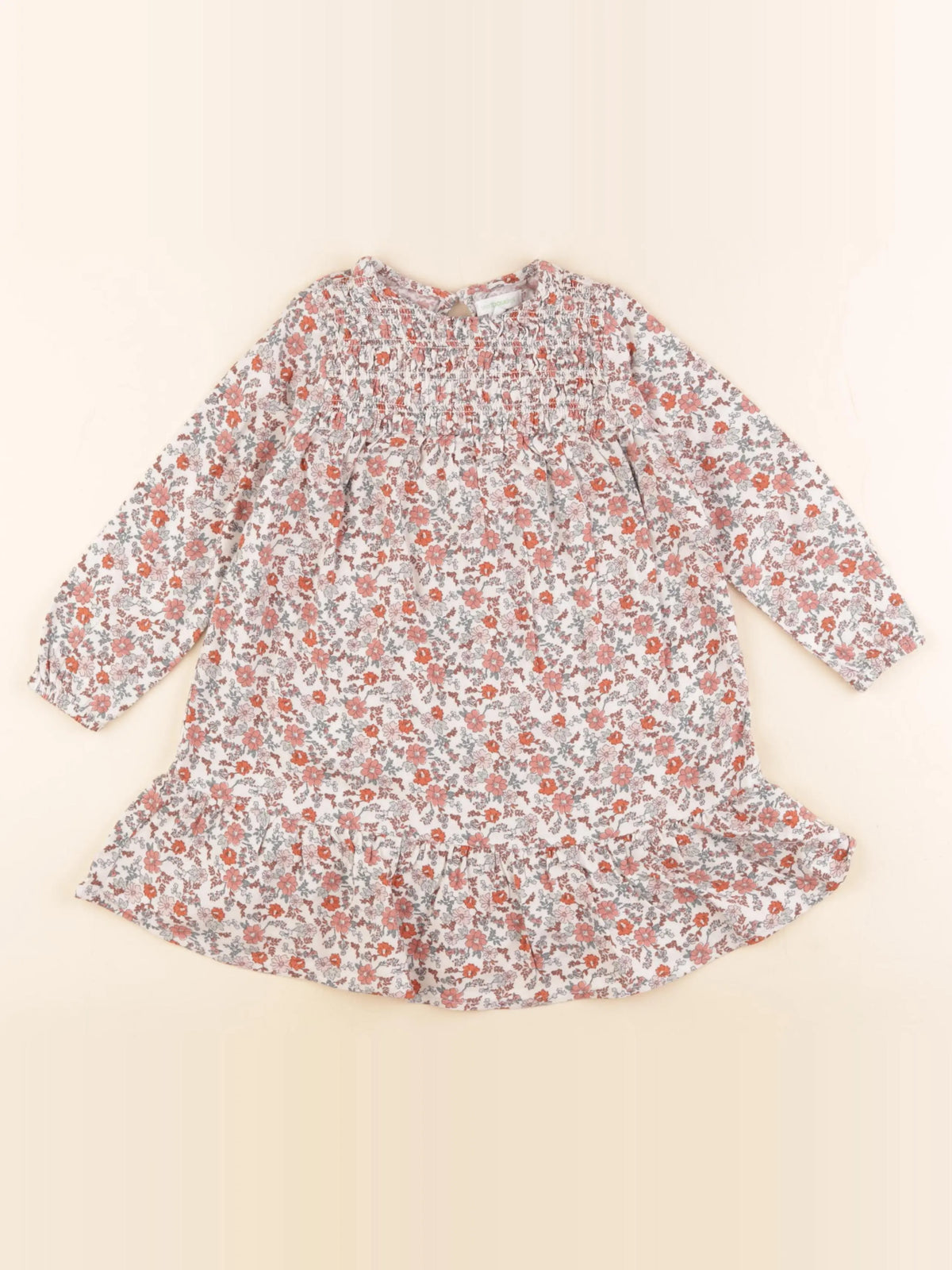 Vertbaudet - robe beige - 3 ans