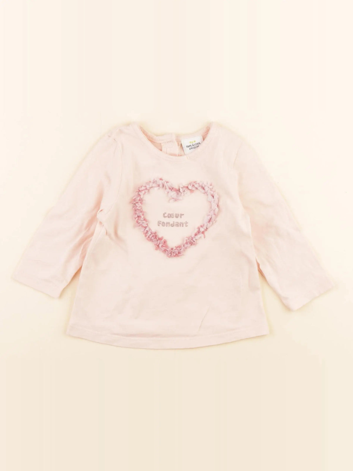 Tape à l'oeil - tee-shirt rose - 6 mois
