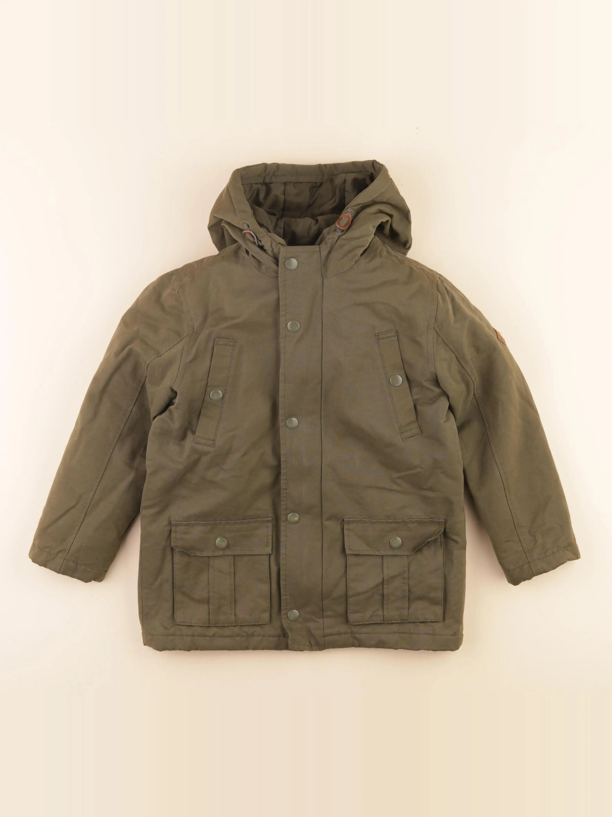 Vertbaudet - parka vert - 7 ans