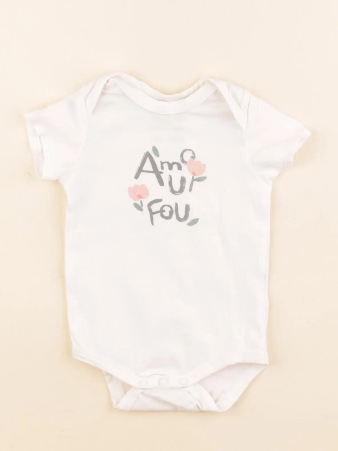 Tape à l'oeil - body beige - 1 mois