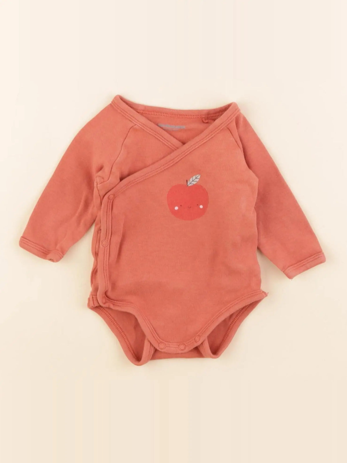 Vertbaudet - body orange - 3 mois