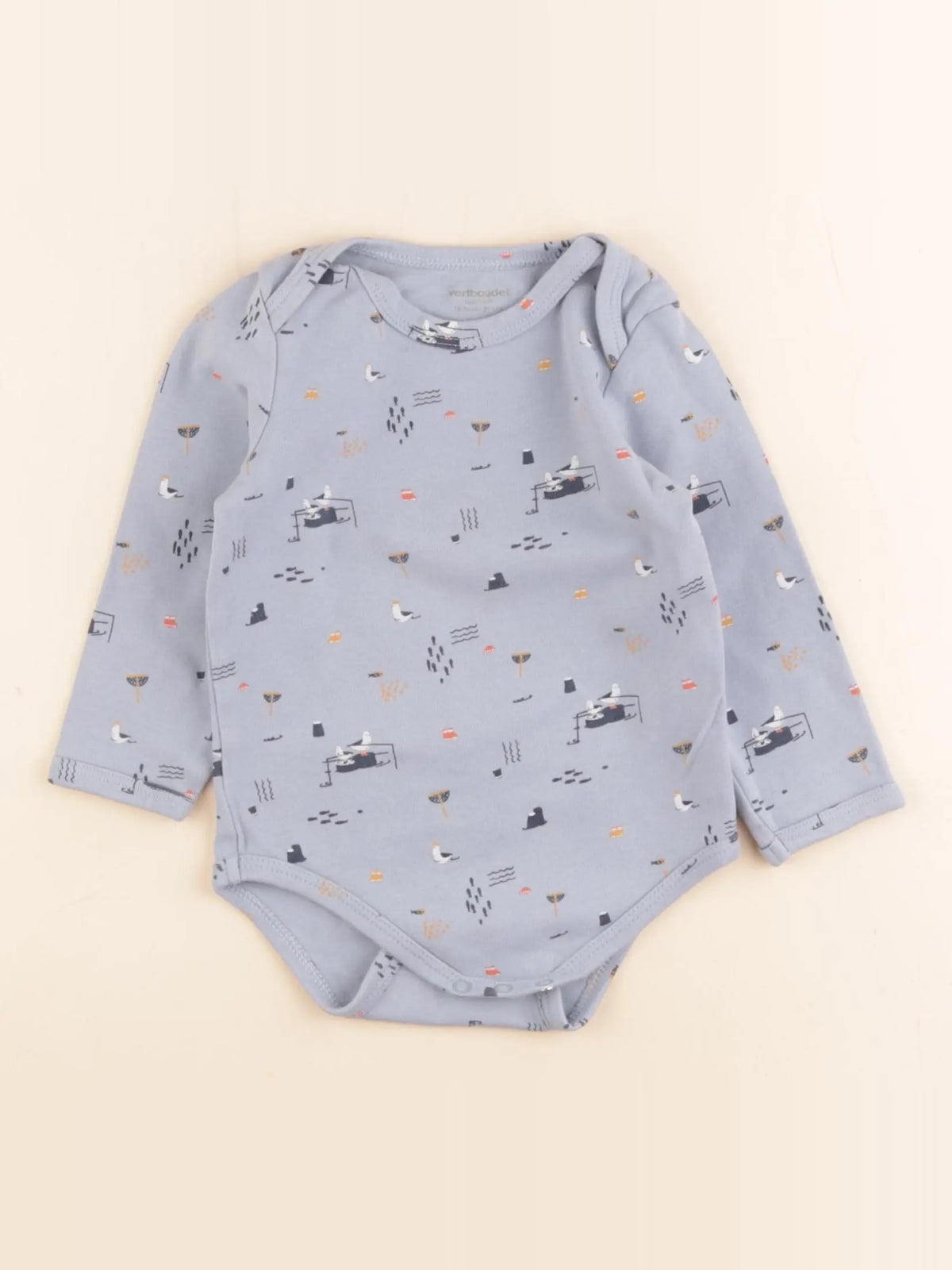 Vertbaudet - body bleu - 18 mois