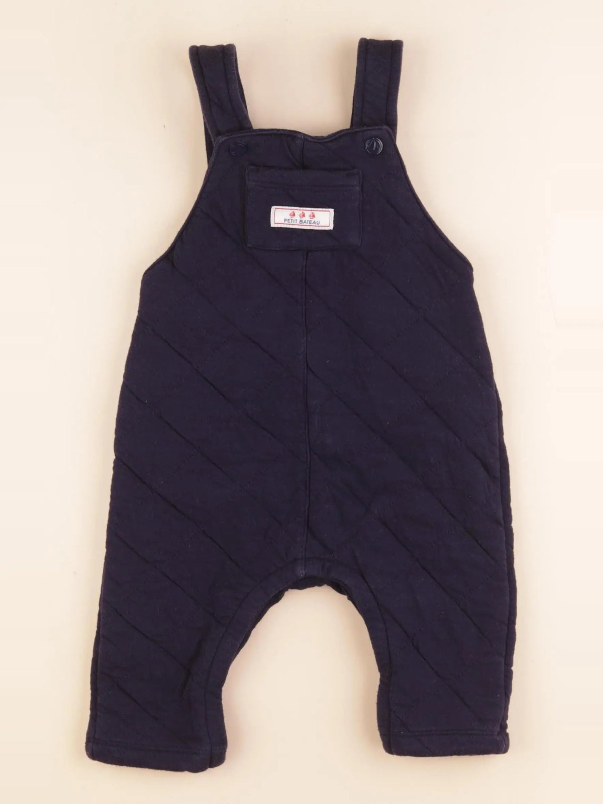 Petit Bateau - salopette bleu - 18 mois
