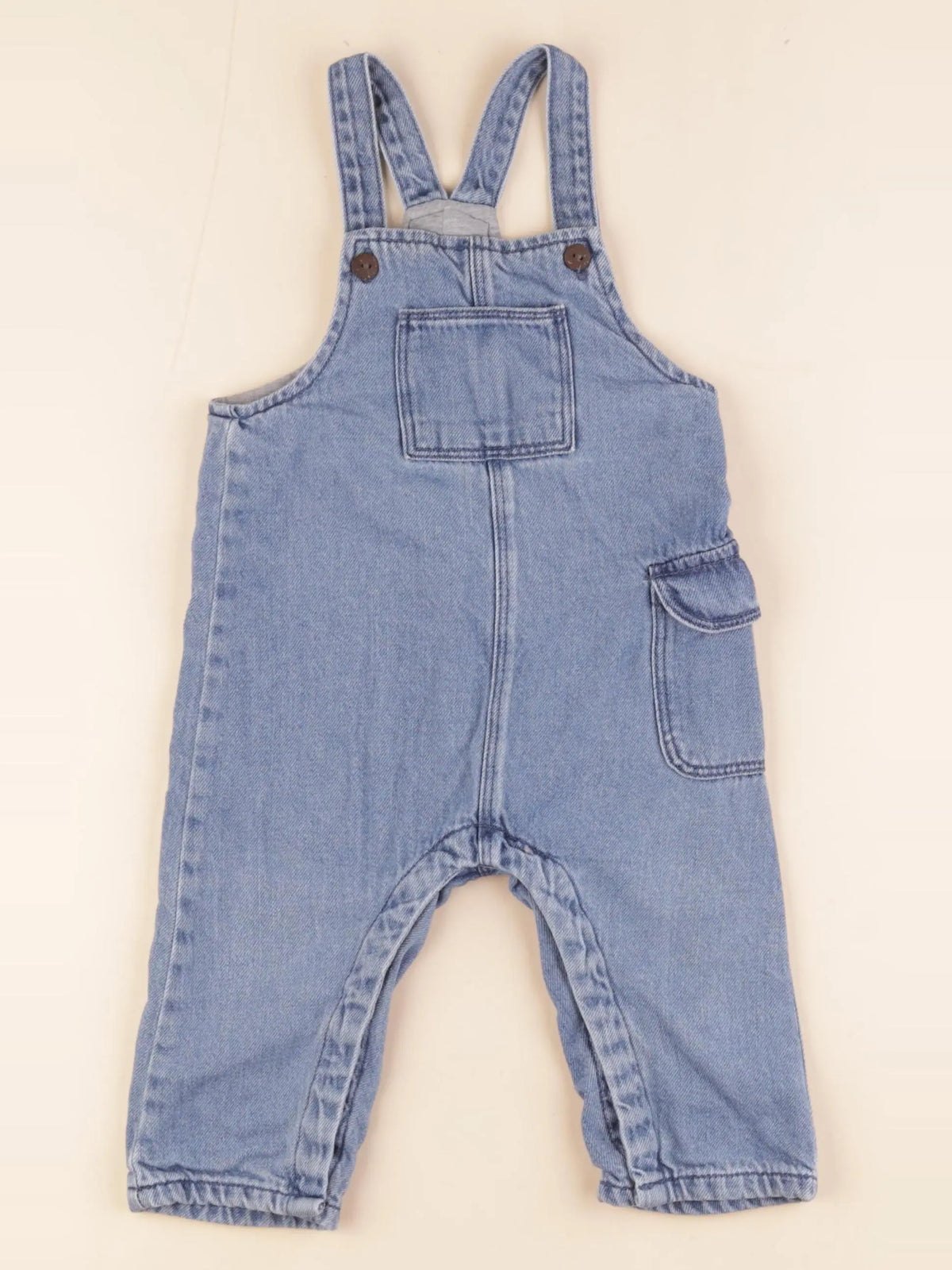 Zara - salopette bleu - 9/12 mois