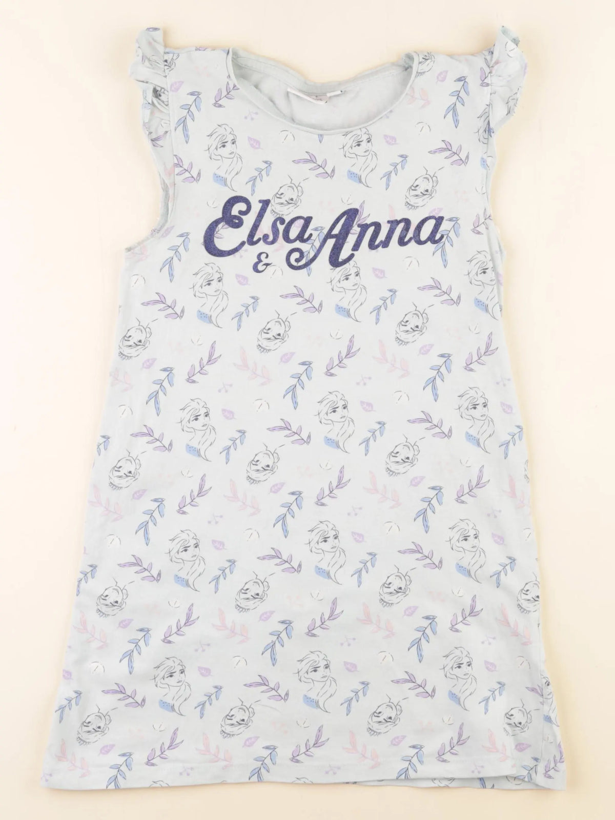 Vertbaudet - chemise de nuit coton bleu - 5 ans