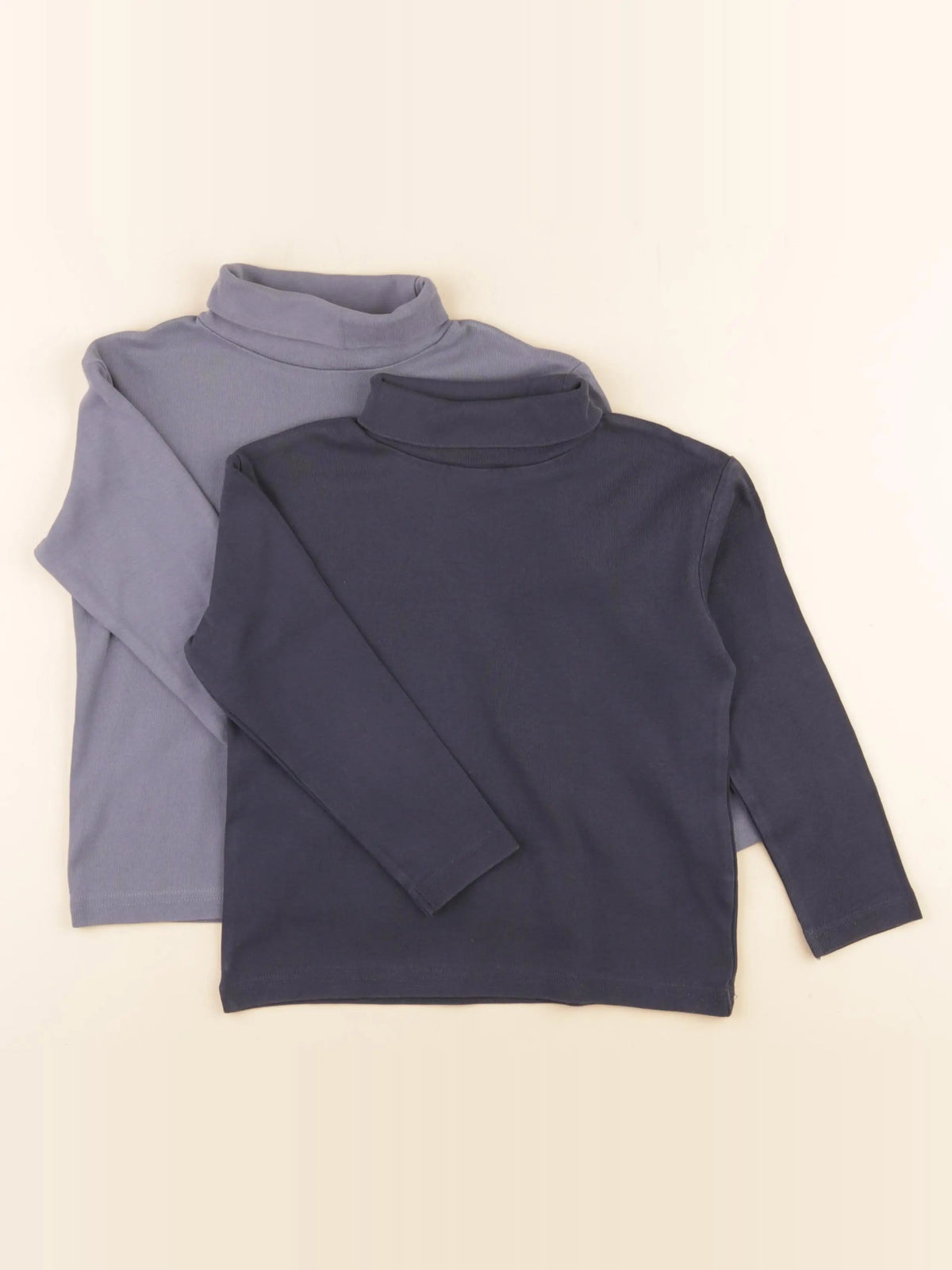 Vertbaudet - lot de 2 sous-pulls bleu - 5 ans