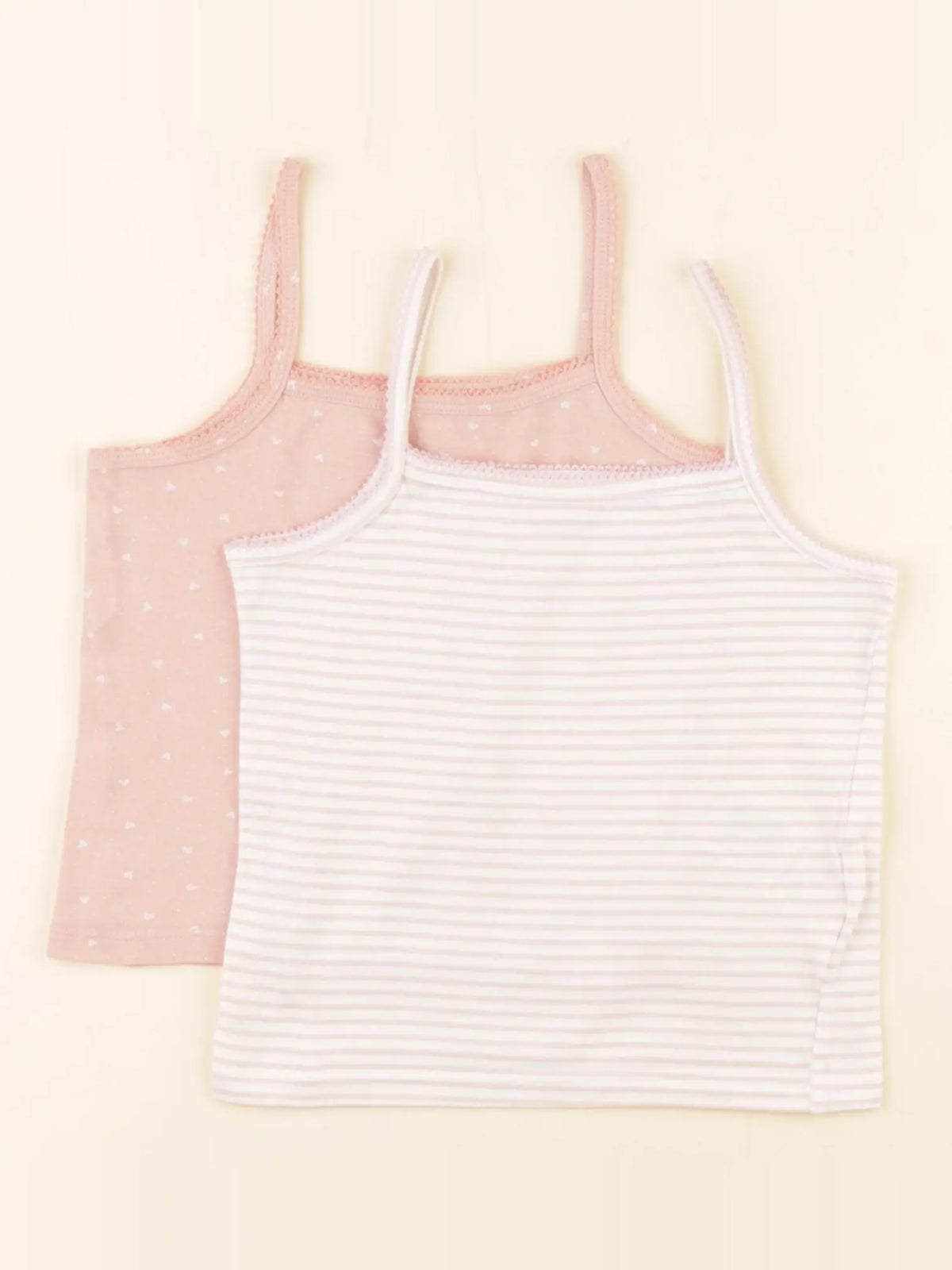 Vertbaudet - lot de 2 maillots de corps rose - 3 ans