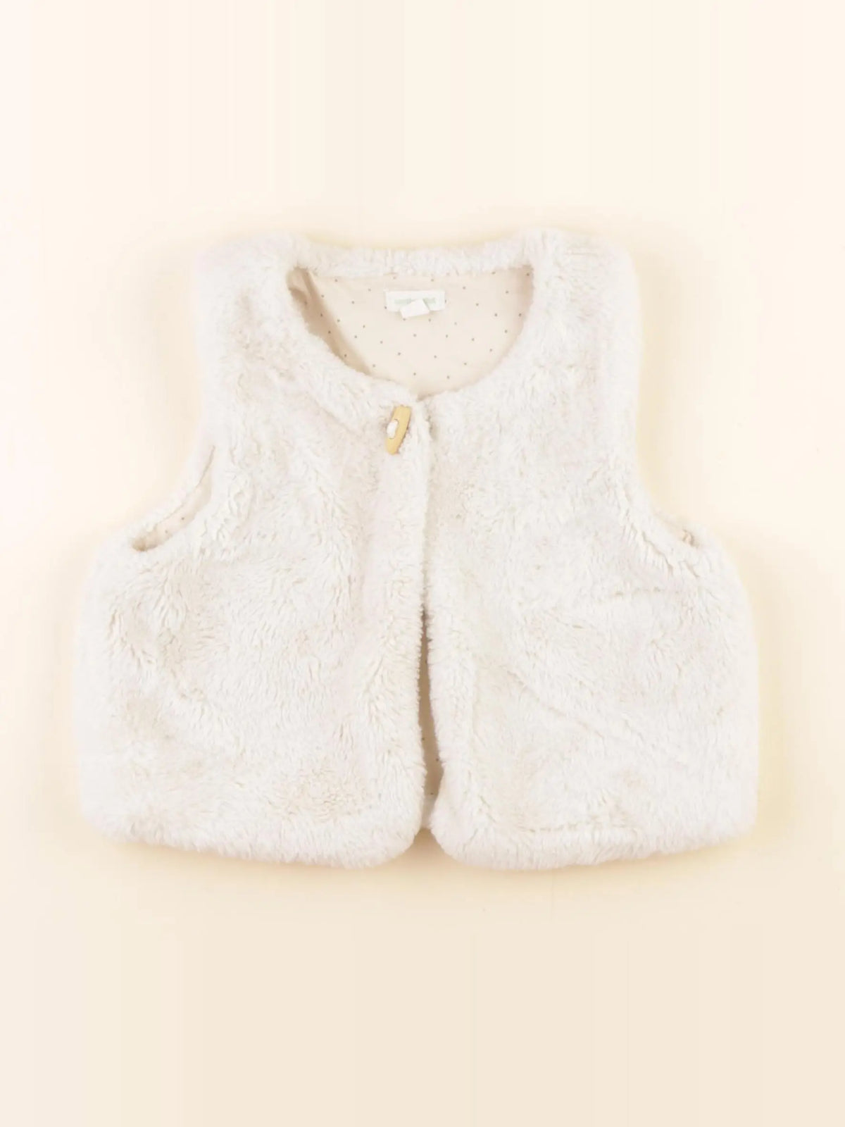 Vertbaudet - gilet beige - 36 mois