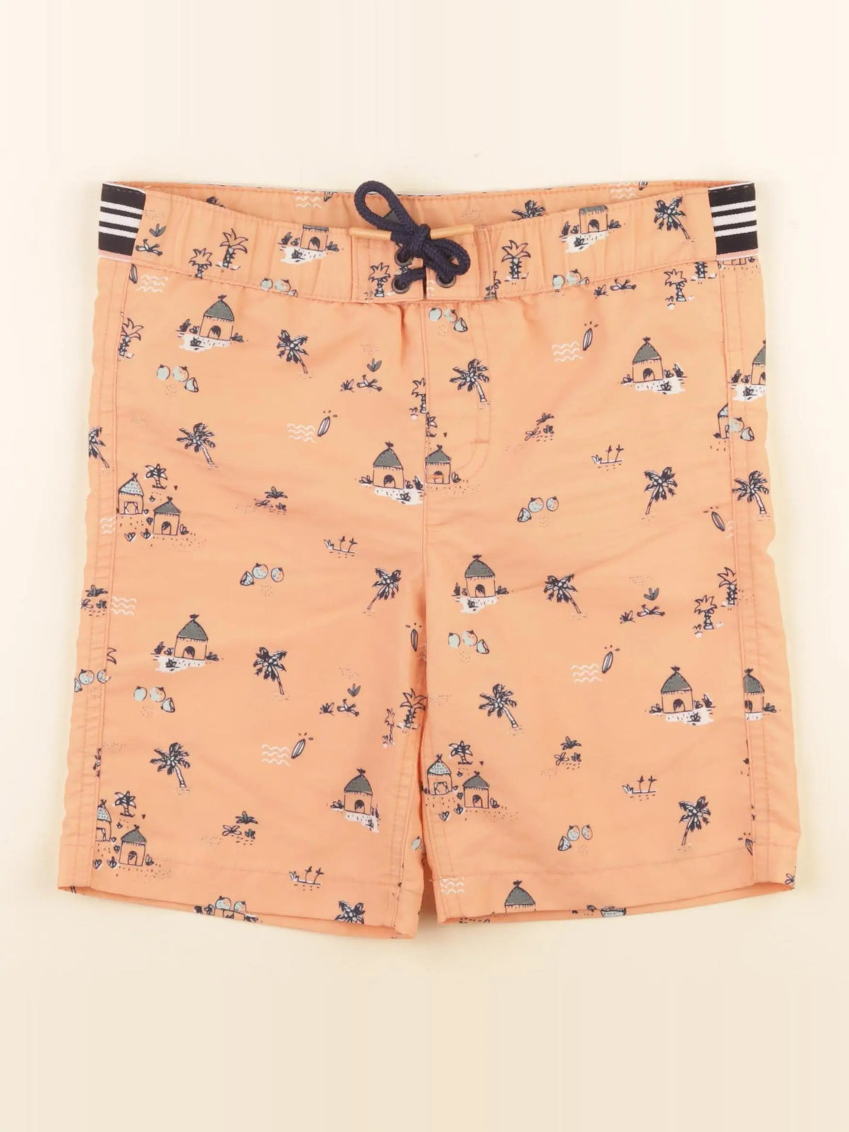 Vertbaudet - maillot de bain orange - 8 ans
