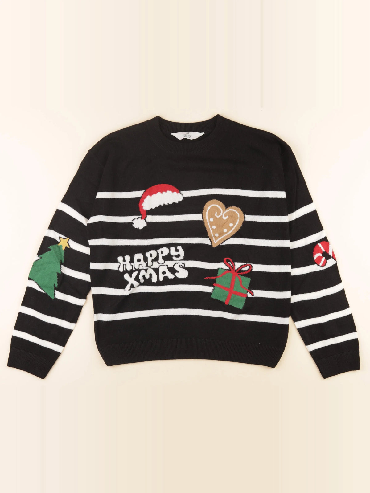 H&M - pull noir - 14/16 ans