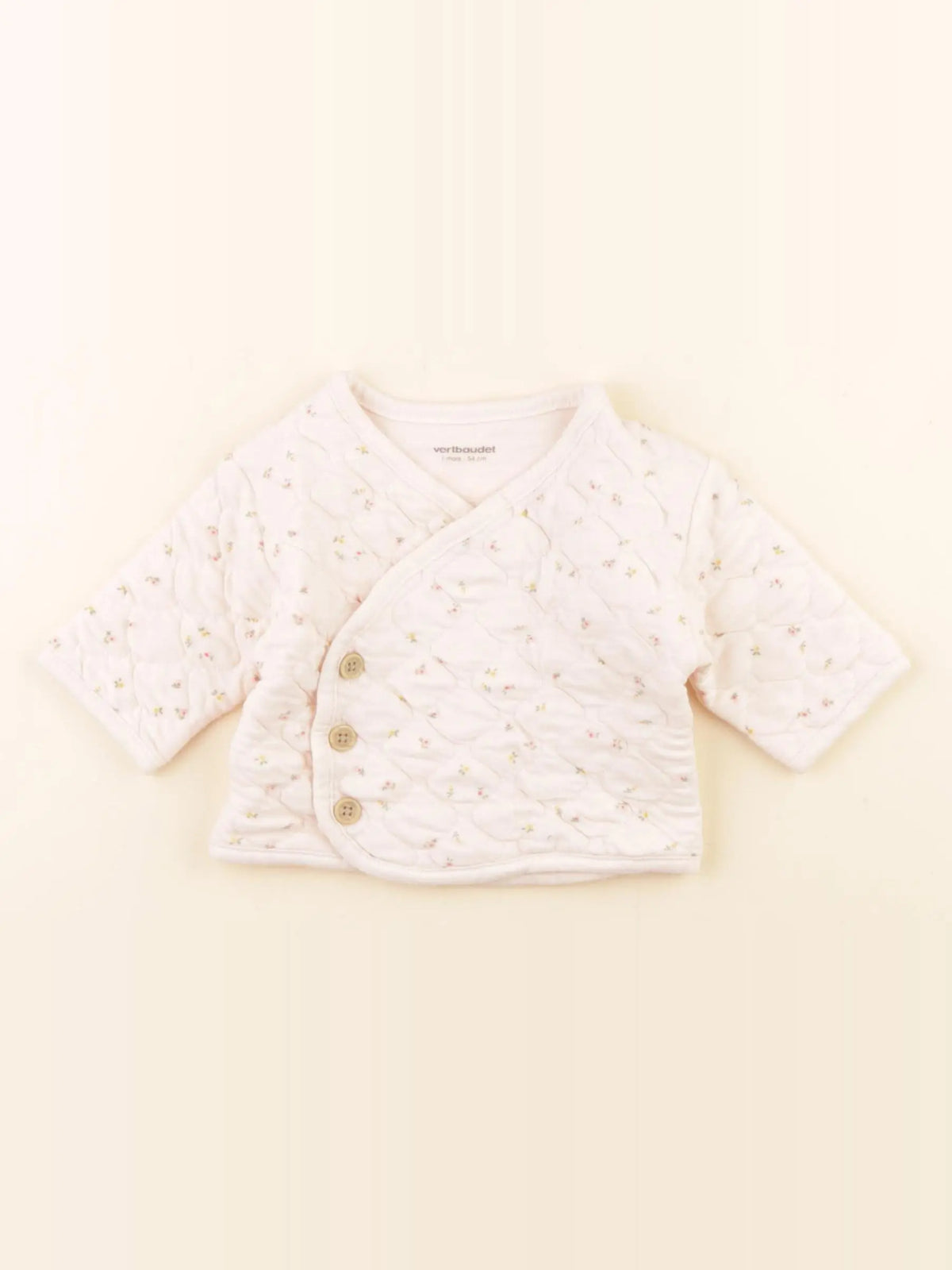 Vertbaudet - sweat rose - 1 mois